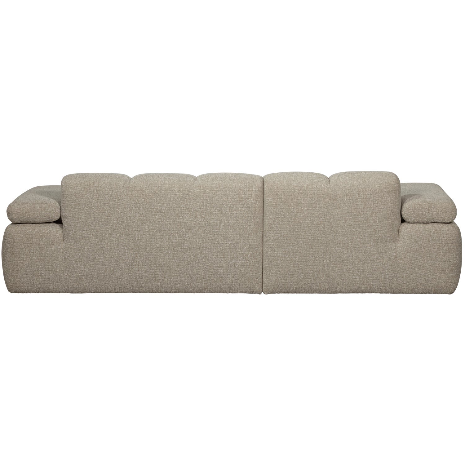 Left-facing modular corner sofa MOJO beige mélange bouclé