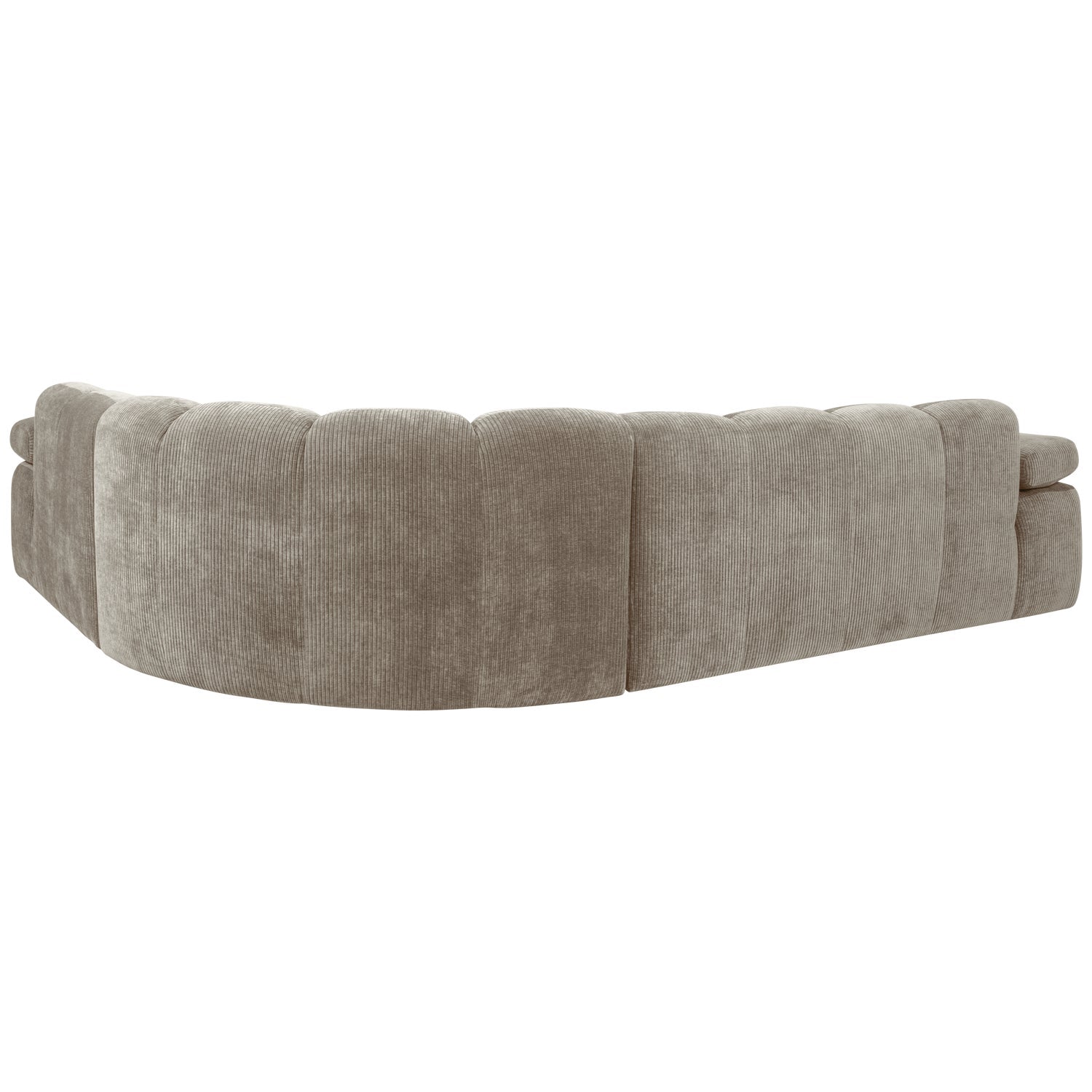 Modularer Ecksofa rechtsseitig für 6 Personen MOJO in dunkelbeigem Cord