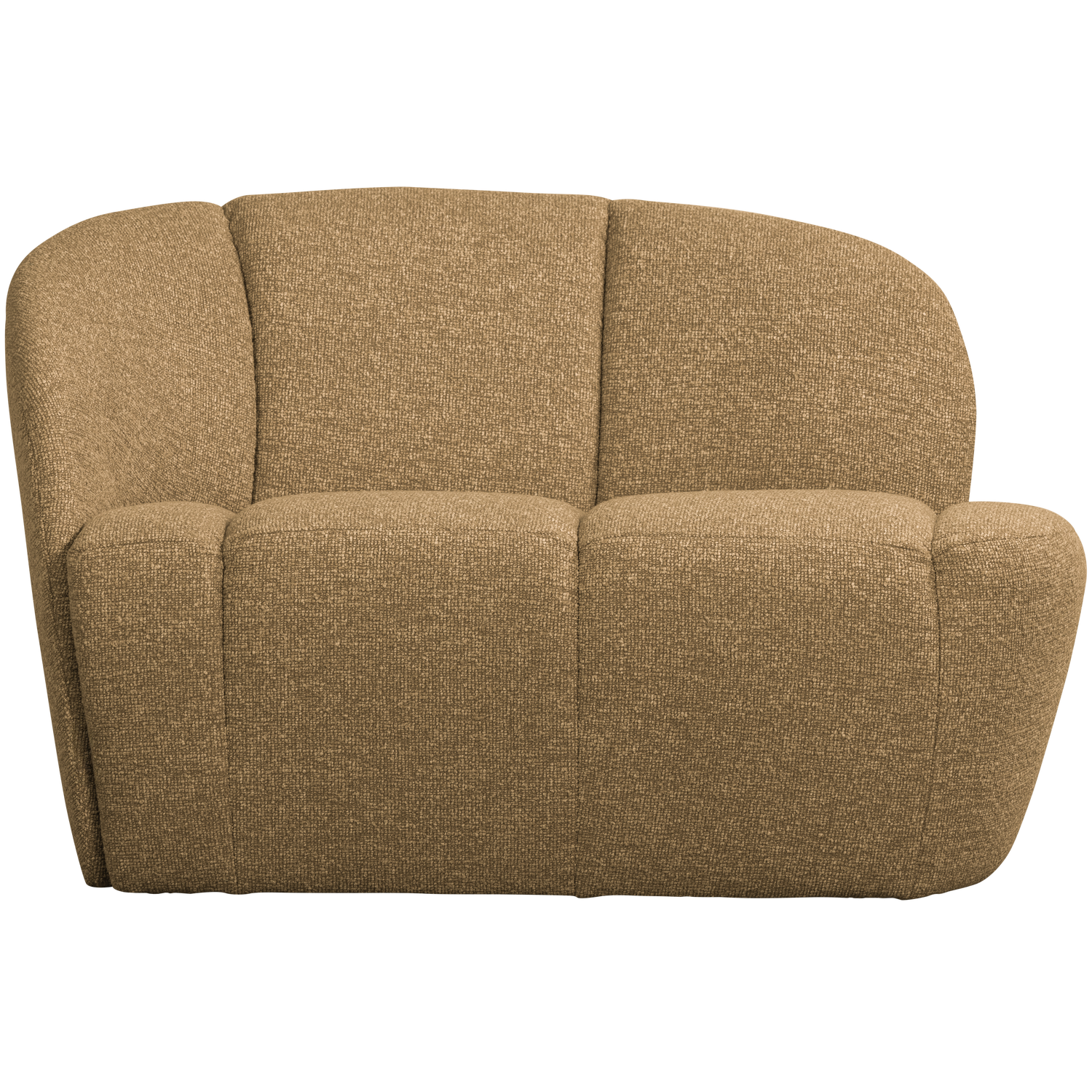 Sofa lewostronna 2-osobowa MOJO miodowy melanż boucle – tkanina bouclé