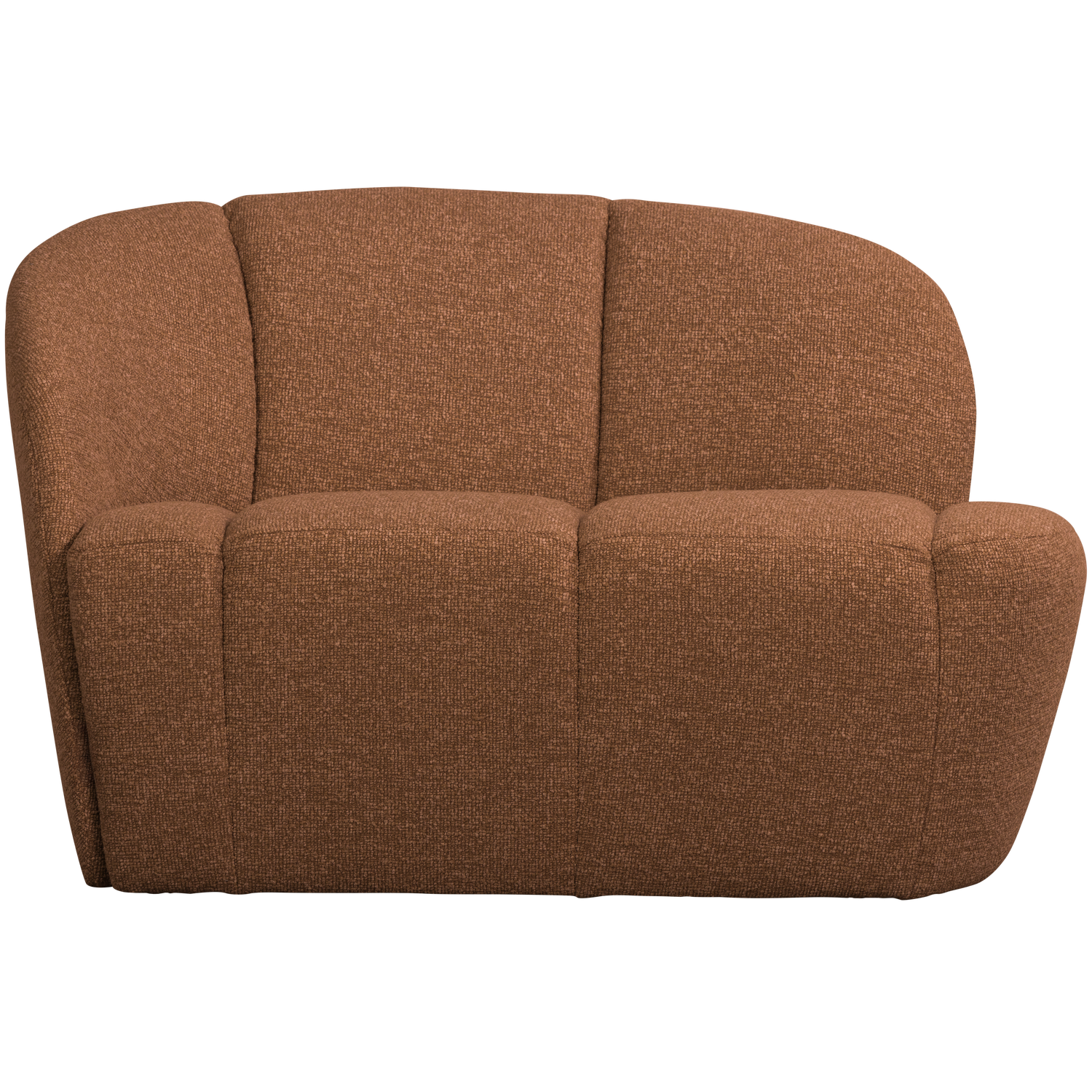 Sofa lewostronna 2-zits MOJO roestbruin gemêleerd boucle