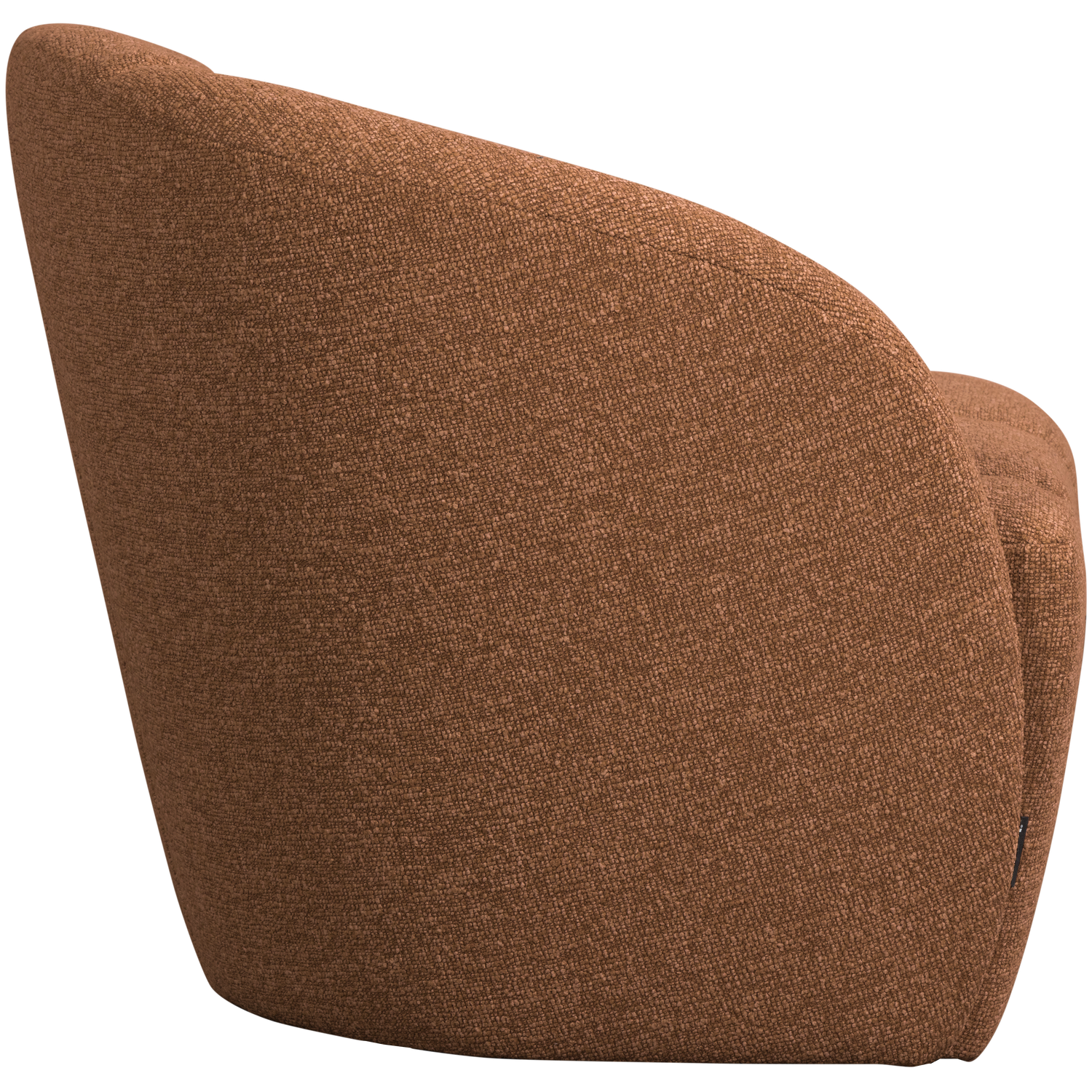 Sofa lewostronna 2-zits MOJO roestbruin gemêleerd boucle