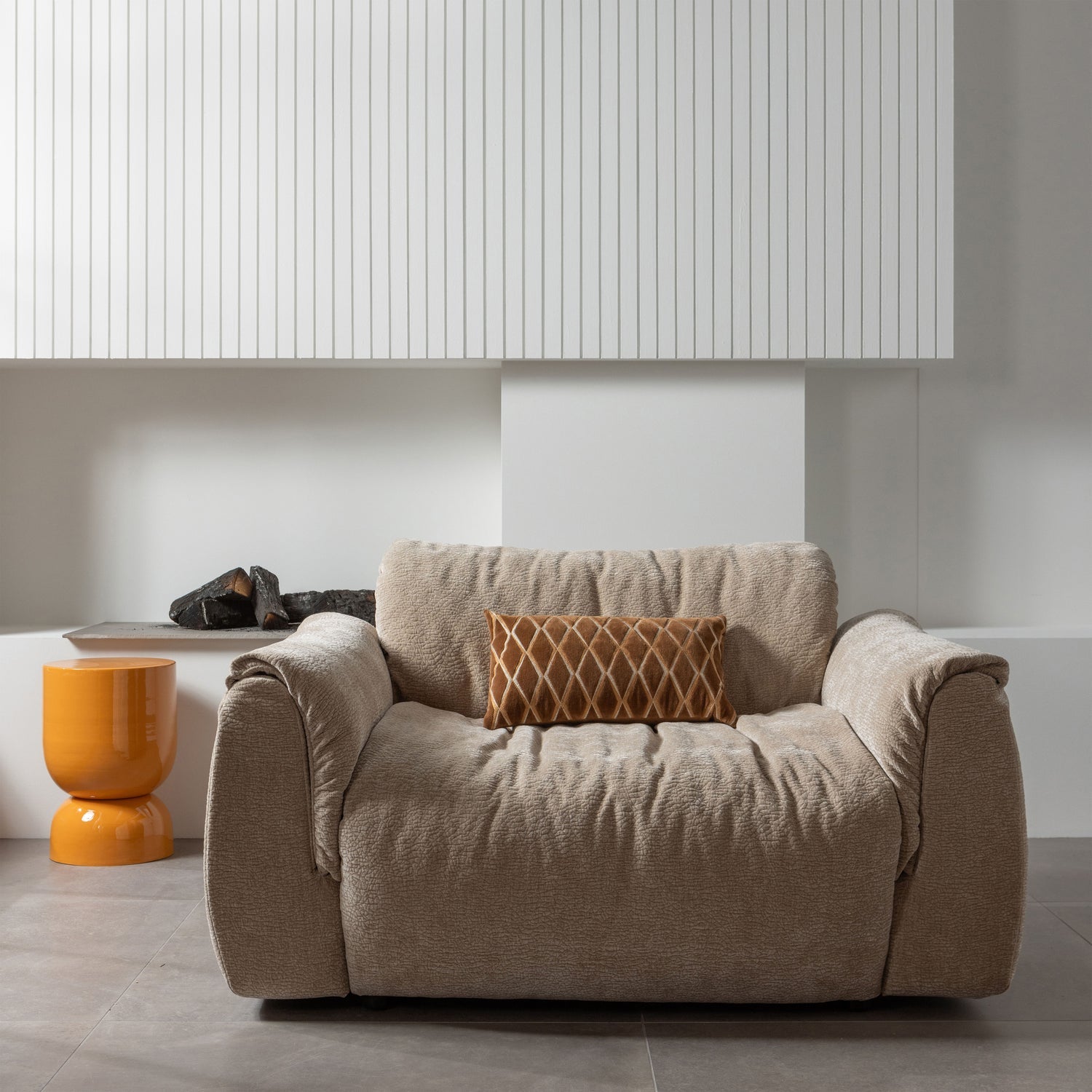 Fauteuil BAGGY 3D zandkleurig