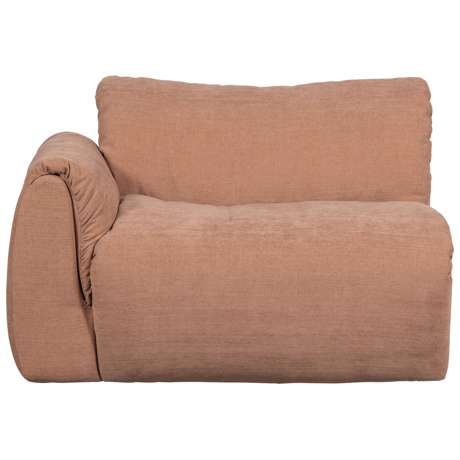 Modulares Sofa BAGGY - linkes Element in Rosa