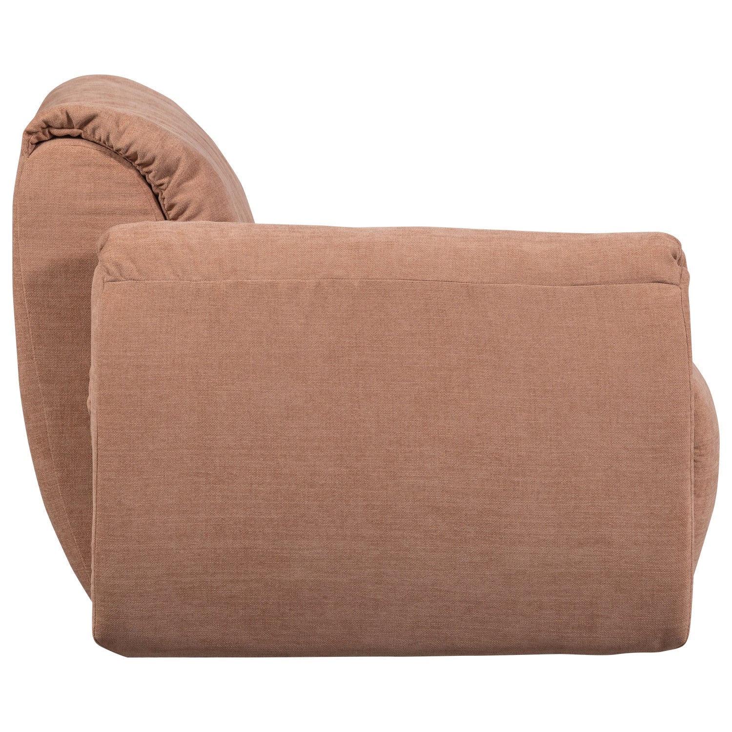 Modulares Sofa BAGGY - linkes Element in Rosa