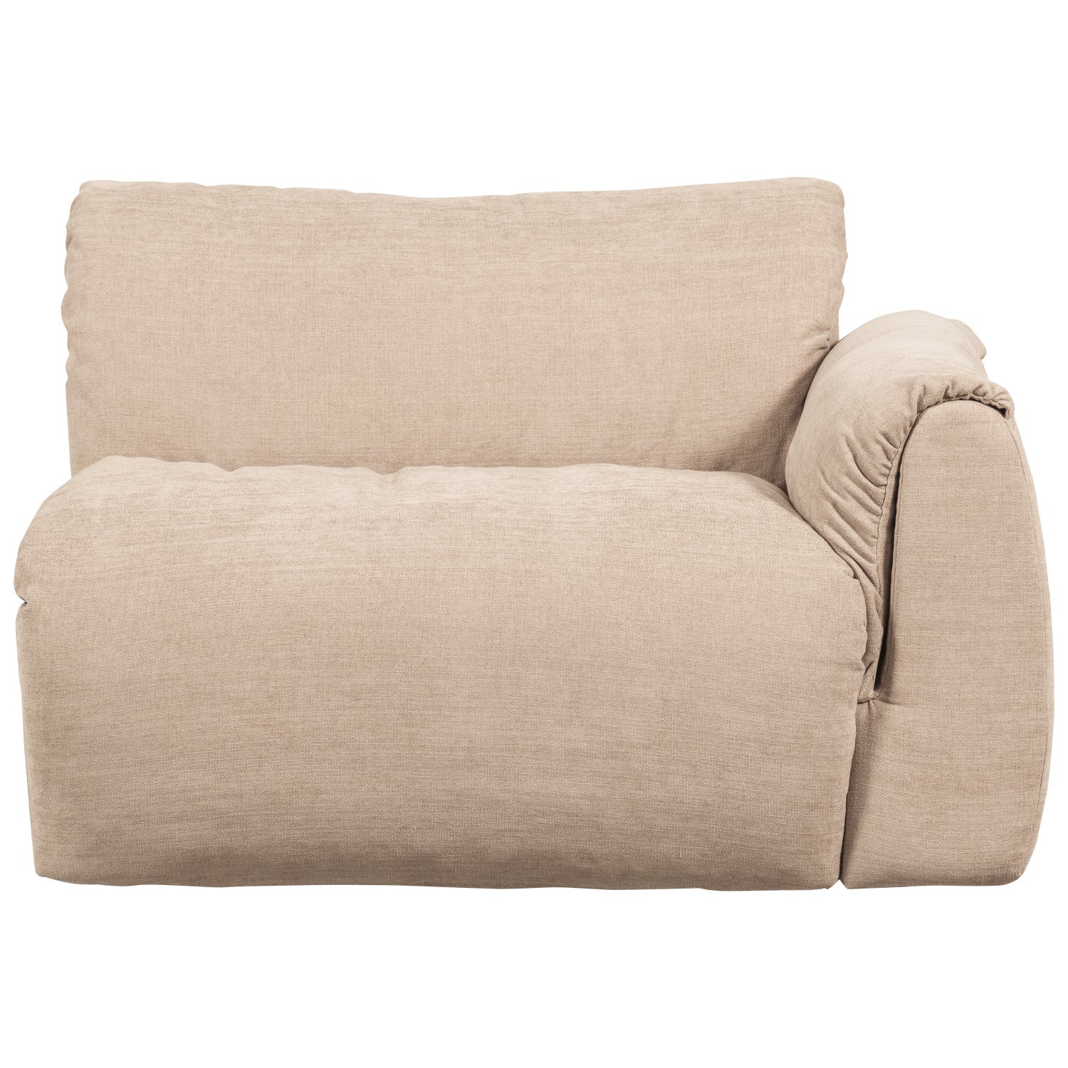 Modulaire bank BAGGY - rechtszijdig element zandkleurig