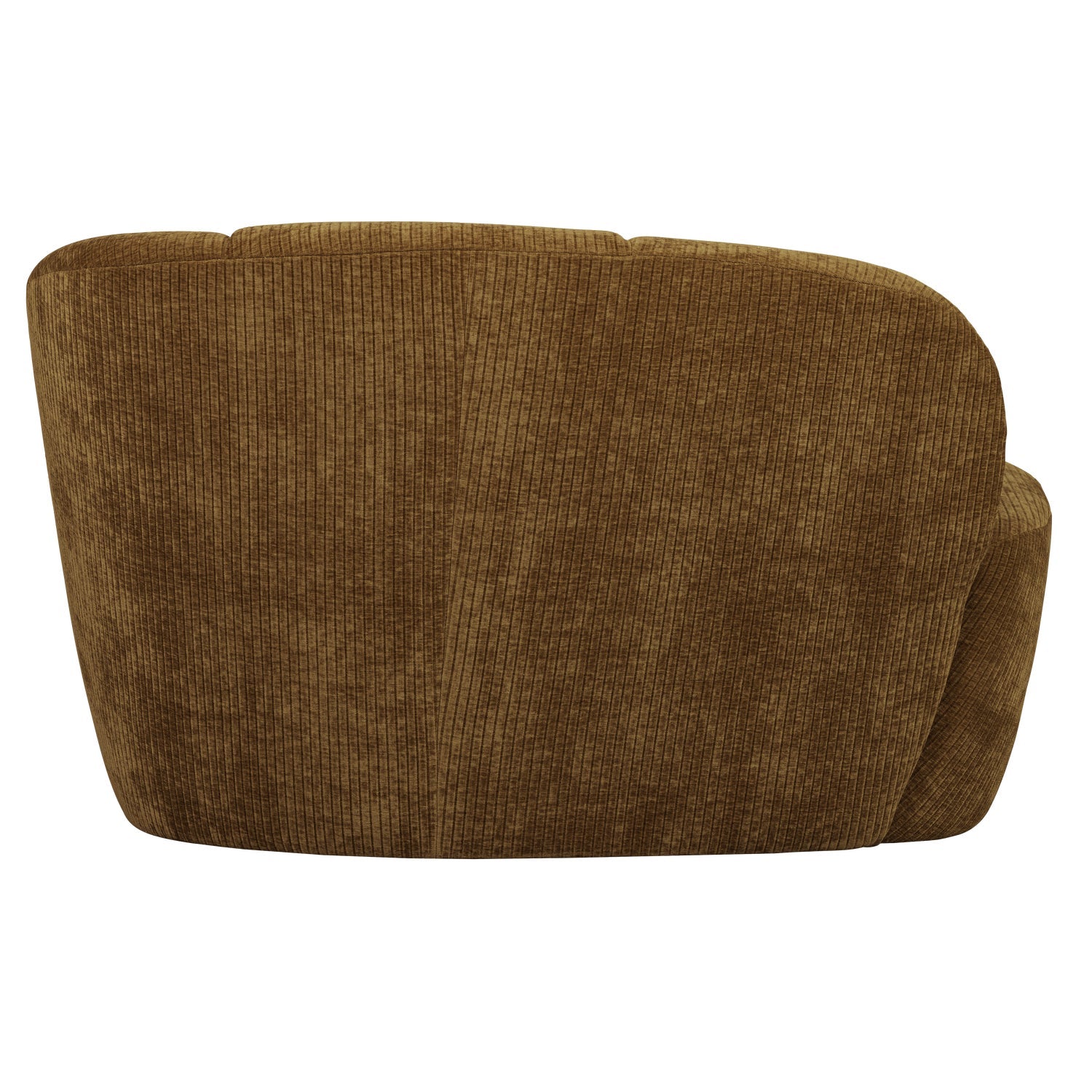 Sofa rechtsseitig 2-sitzig MOJO dunkel honigfarbener Cord