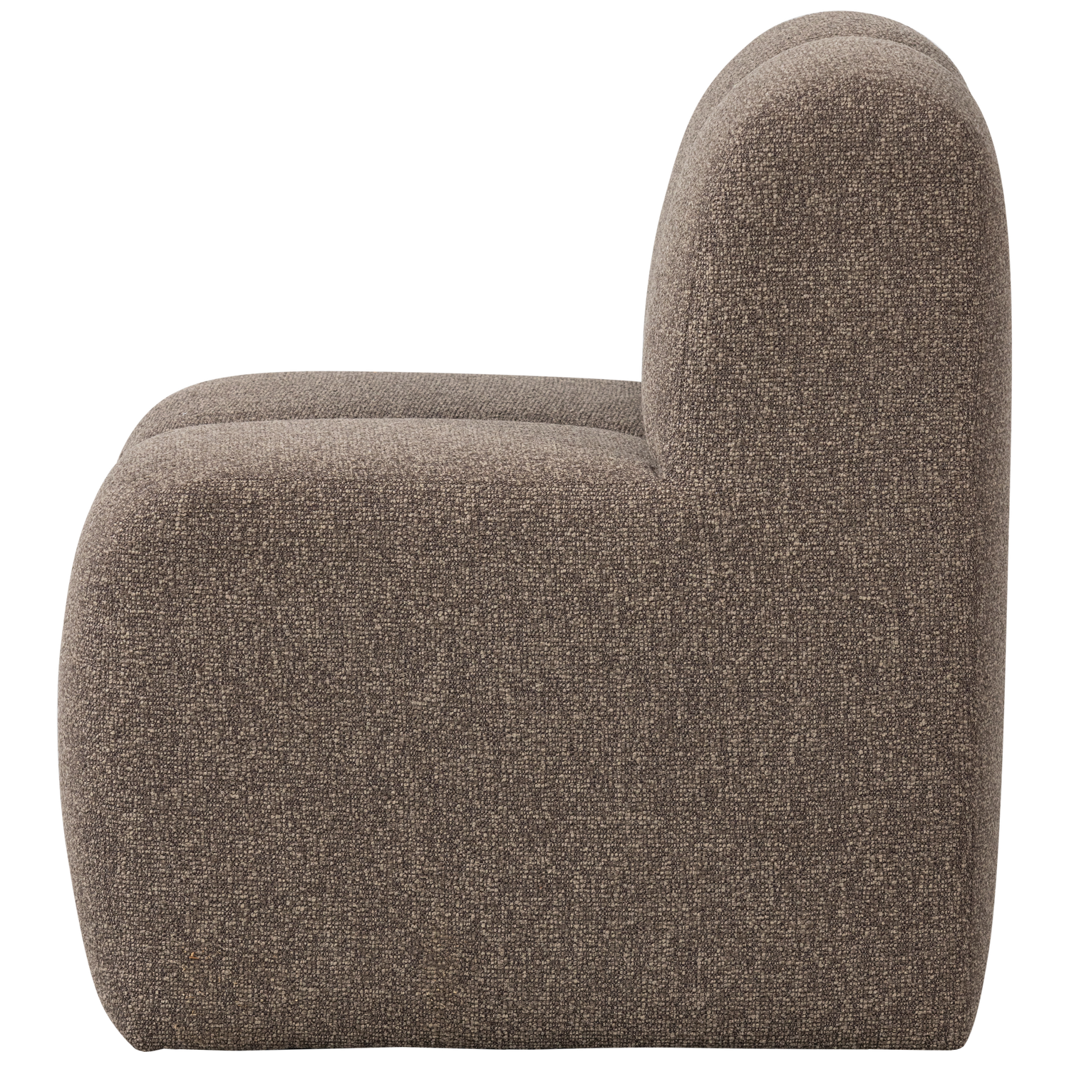 Sessel / Modul MOJO BENCH braun meliert Boucle