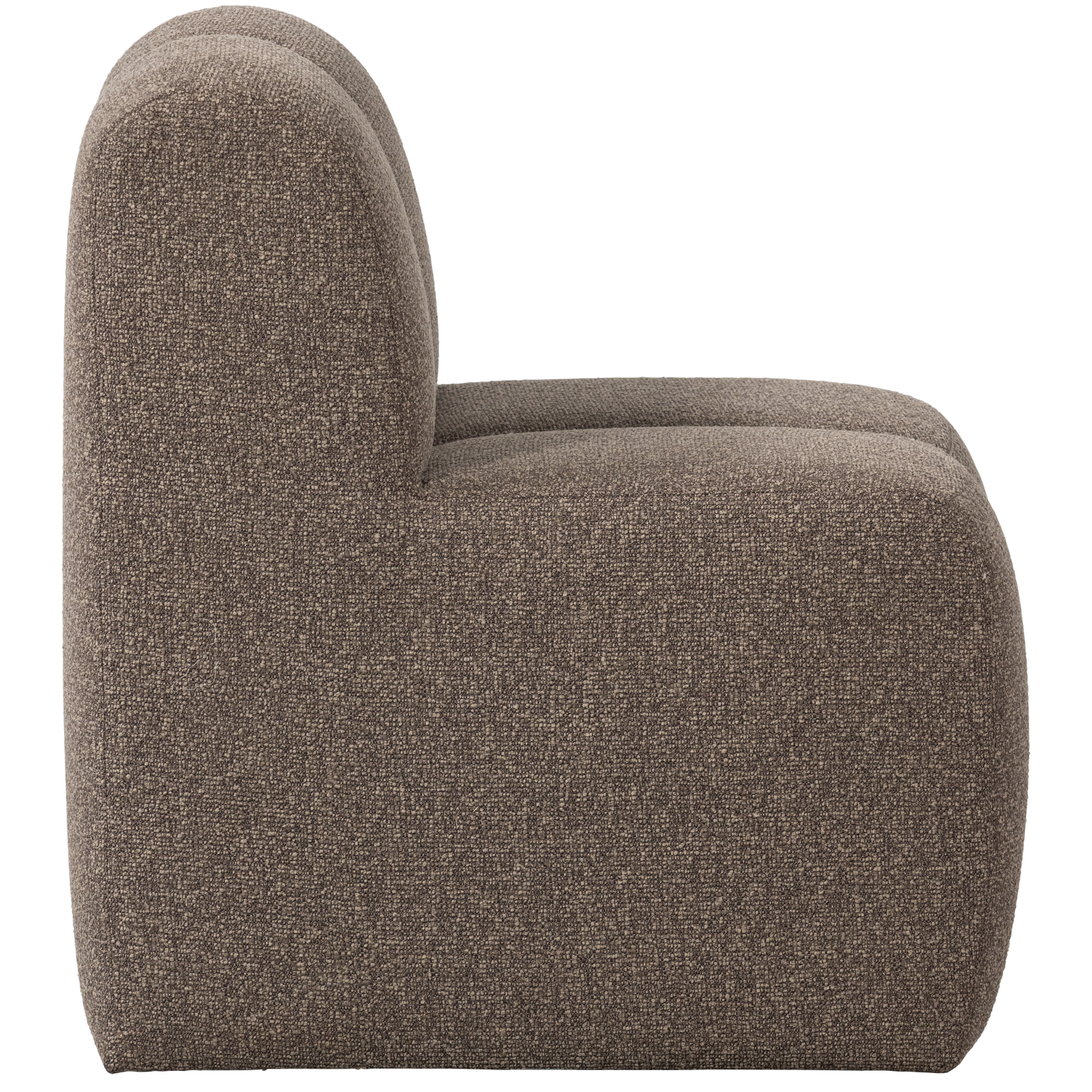 Sessel / Modul MOJO BENCH braun meliert Boucle