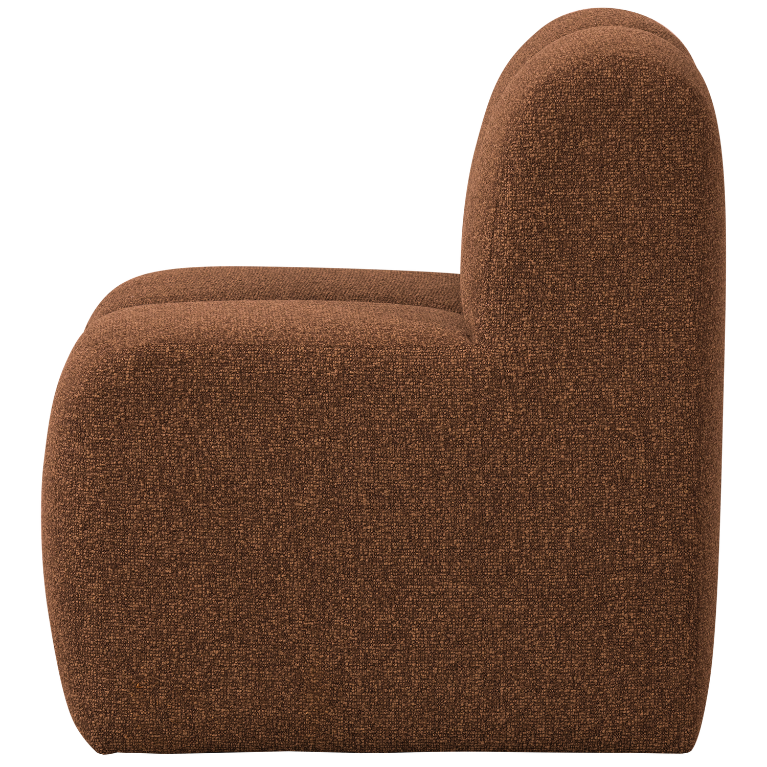 Sessel / Modul MOJO BENCH rostbraun meliert Boucle