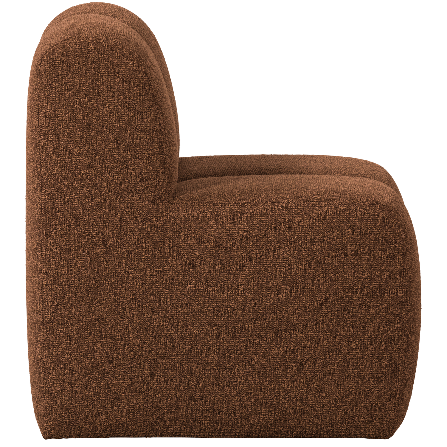 Sessel / Modul MOJO BENCH rostbraun meliert Boucle