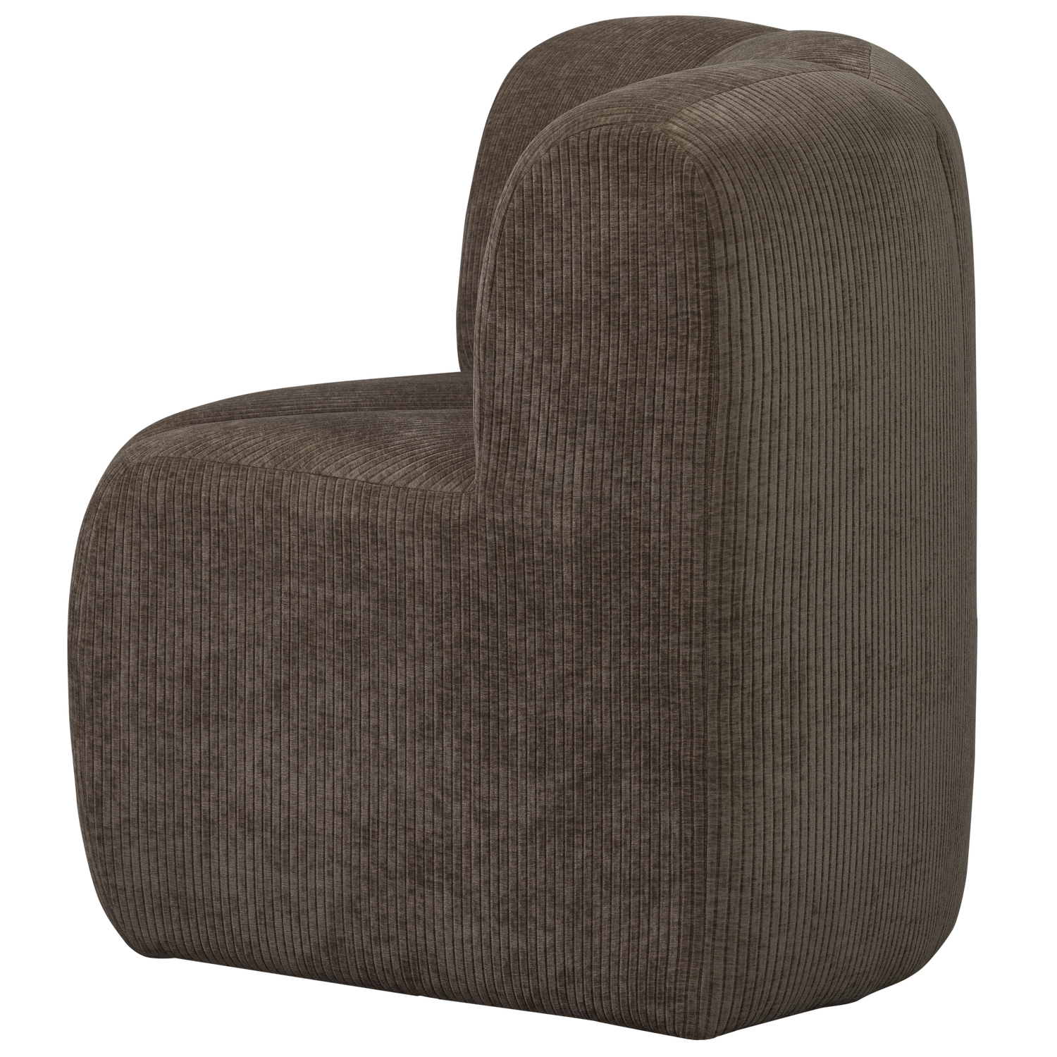 Modulaire bank MOJO BENCH - hoekelement bruin corduroy