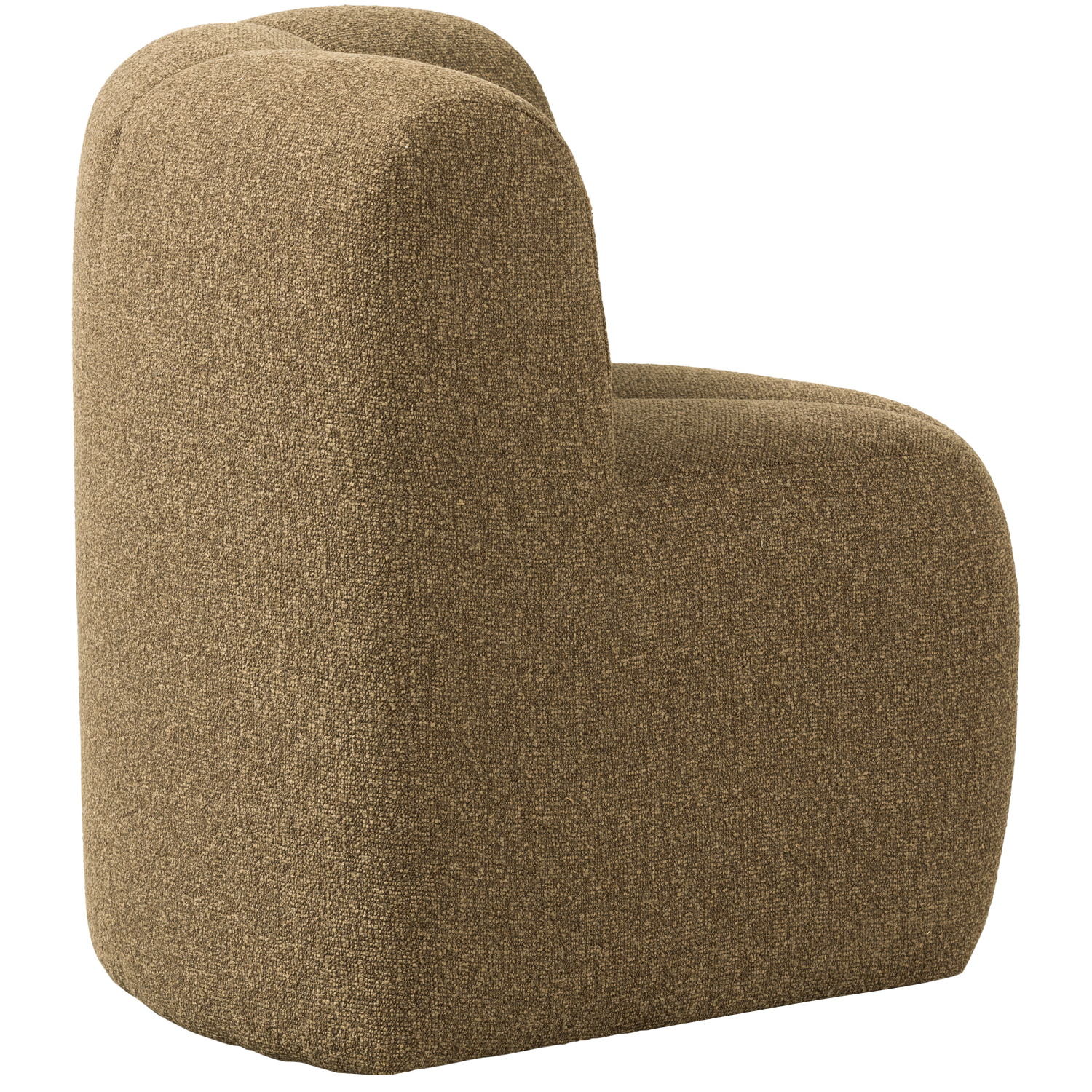 Sofa modułowa MOJO BENCH - element narożny miodowy melanż boucle – Woood