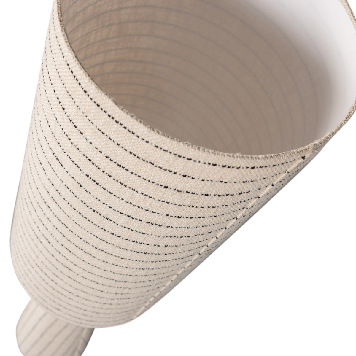 Vloerlamp LOFT crème met zwarte strepen