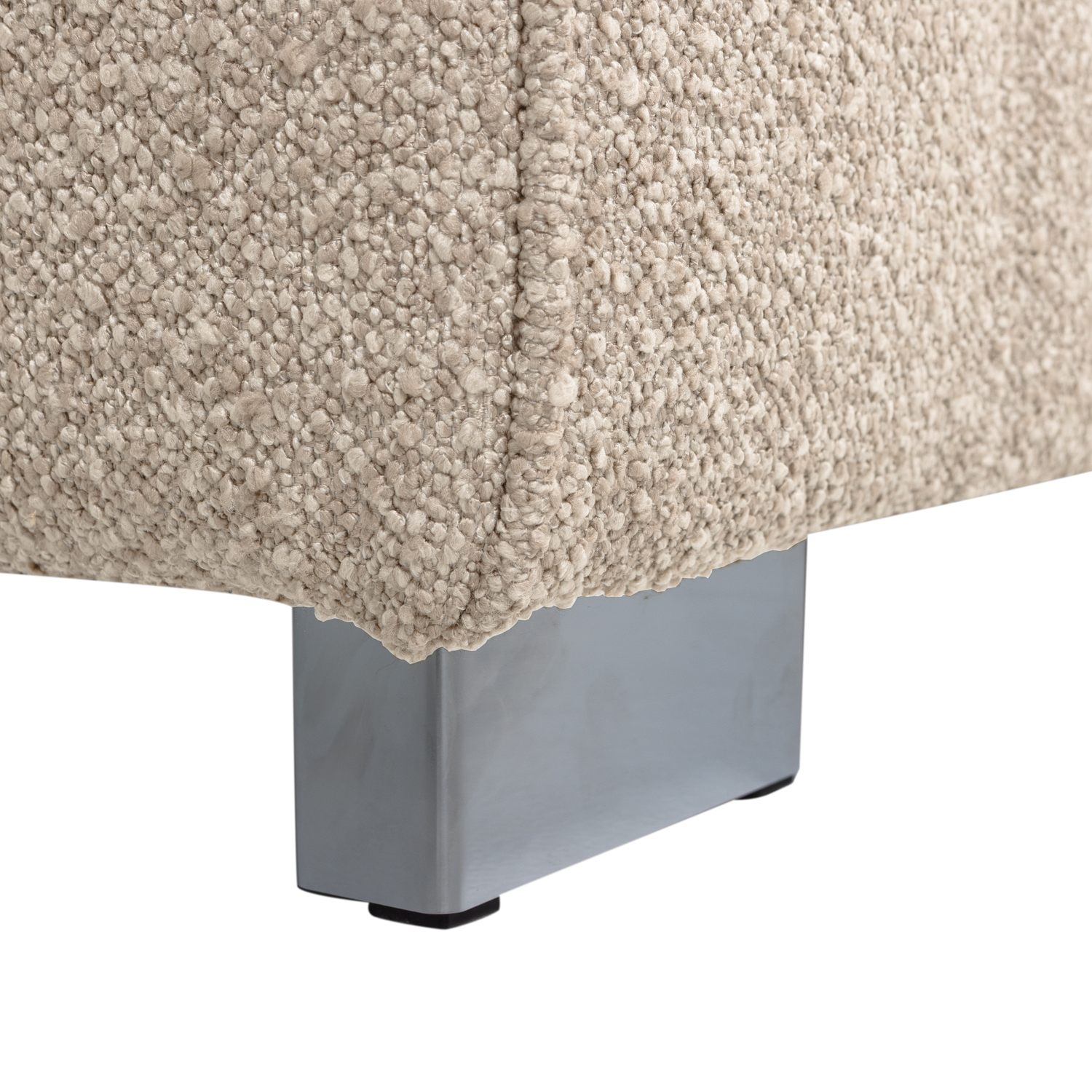 Sofa LAZY - module eindstuk rechts zandkleurige bouclé