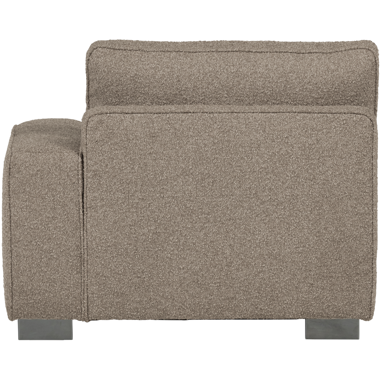 Sofa LAZY - moduł końcowy prawostronny beżowy bouclé – Woood