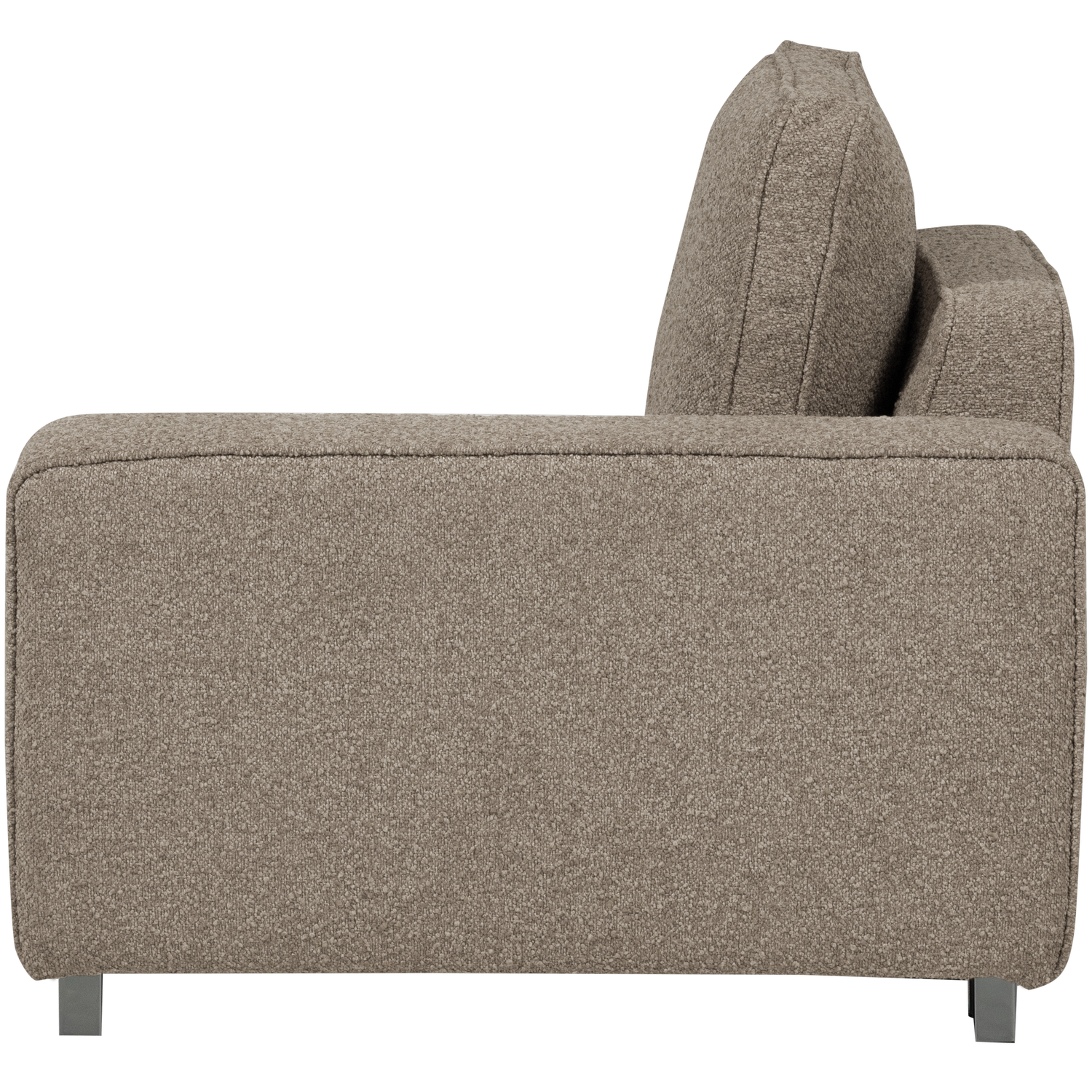 Sofa LAZY - moduł końcowy prawostronny beżowy bouclé – Woood