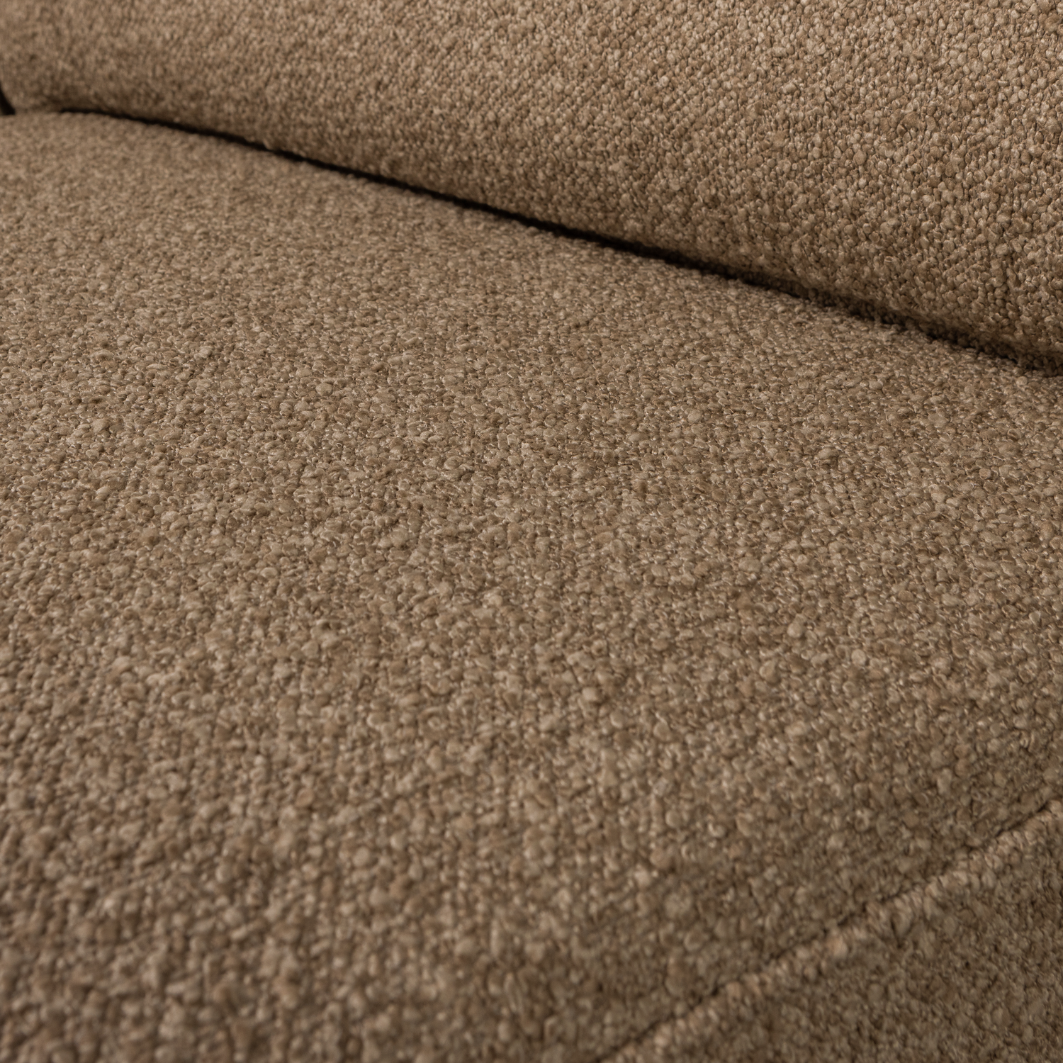 Sofa LAZY - rechter eindmodule bruin bouclé