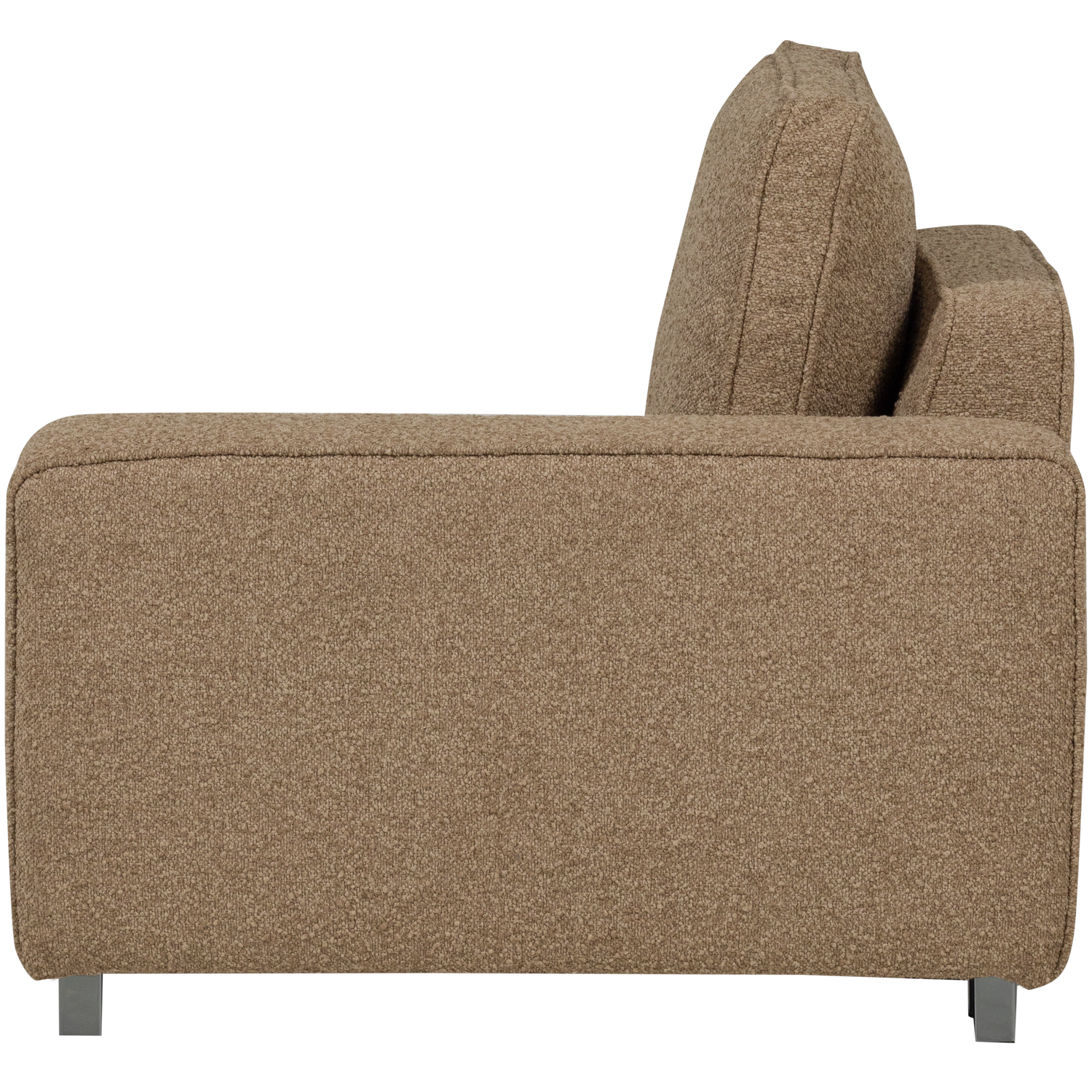 Sofa LAZY - moduł końcowy prawostronny brązowy bouclé – Woood