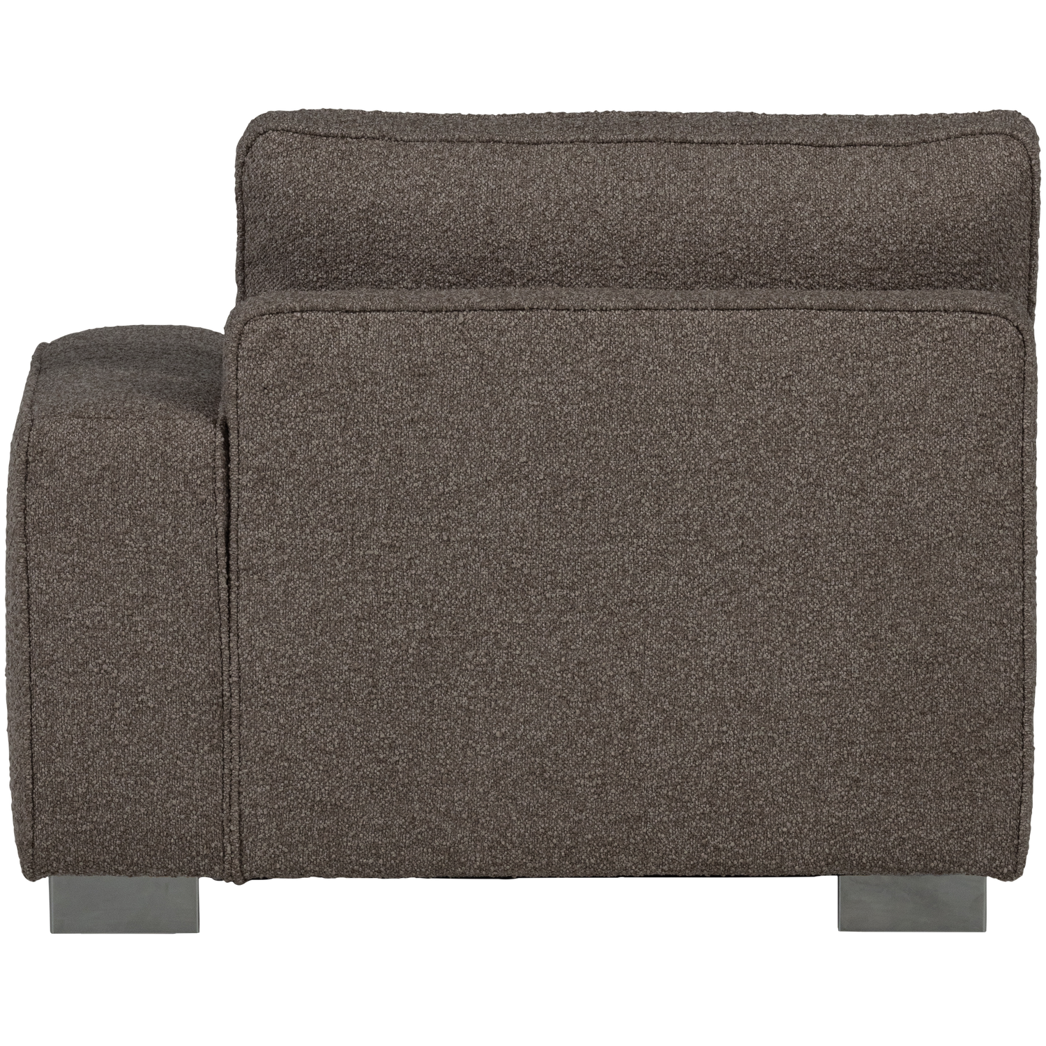 Sofa LAZY - moduł końcowy prawostronny antracytowy bouclé – Woood