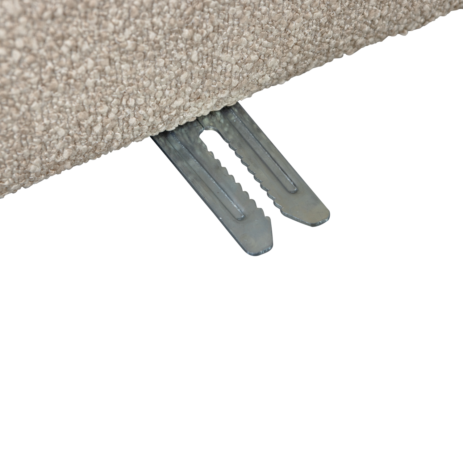 Fotel / moduł LAZY piaskowy bouclé – Woood