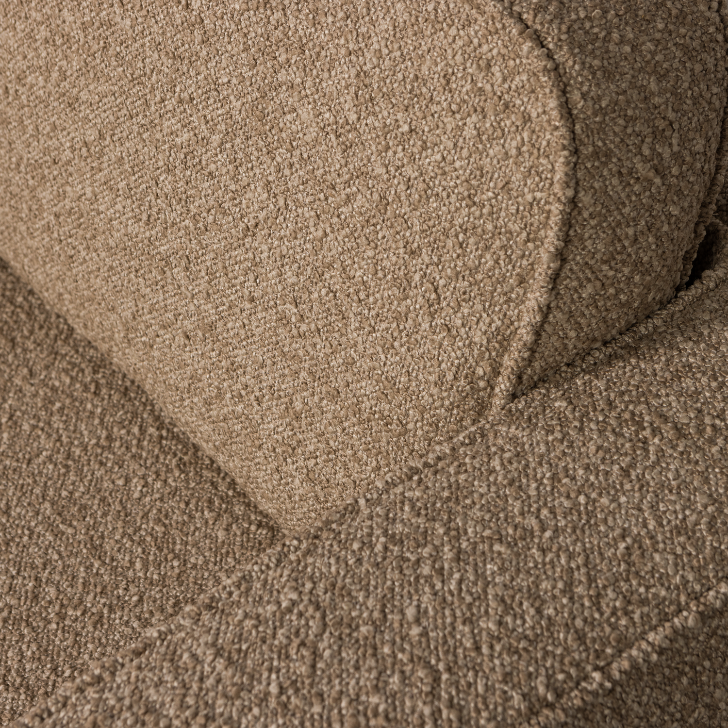 Draaistoel LAZY bruin bouclé
