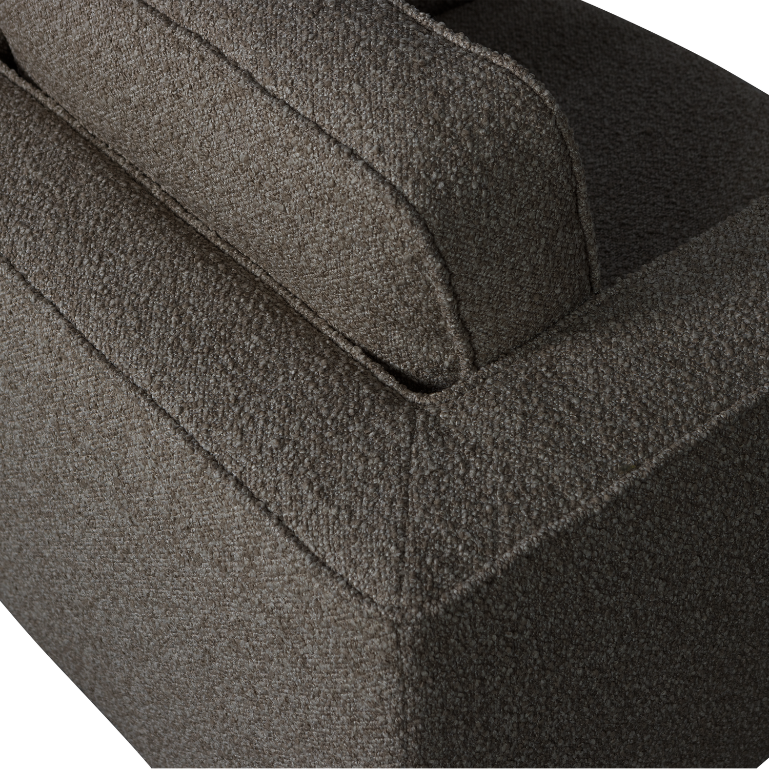 Fotel obrotowy LAZY antracytowy bouclé – Woood