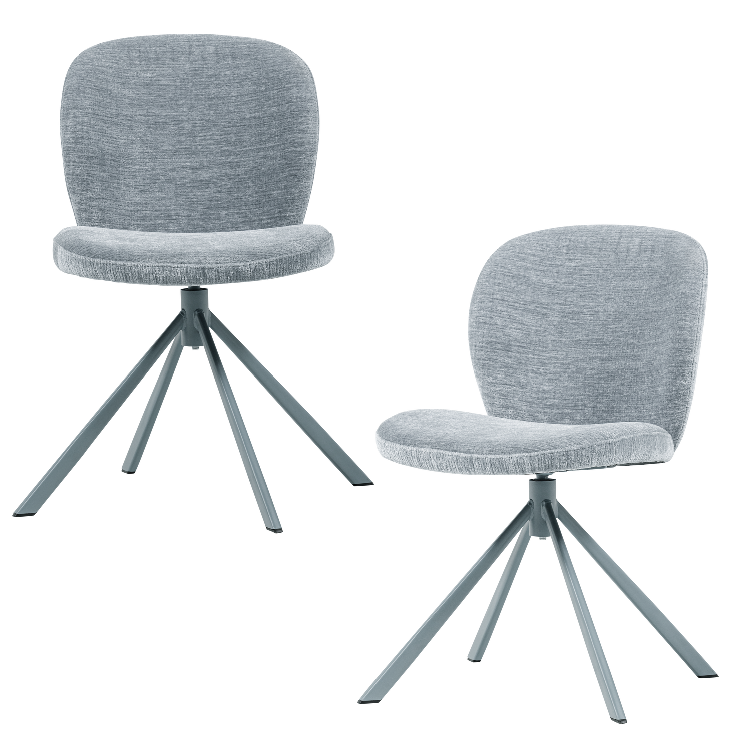 Drehstuhl FEMKE himmelblaues Chenille