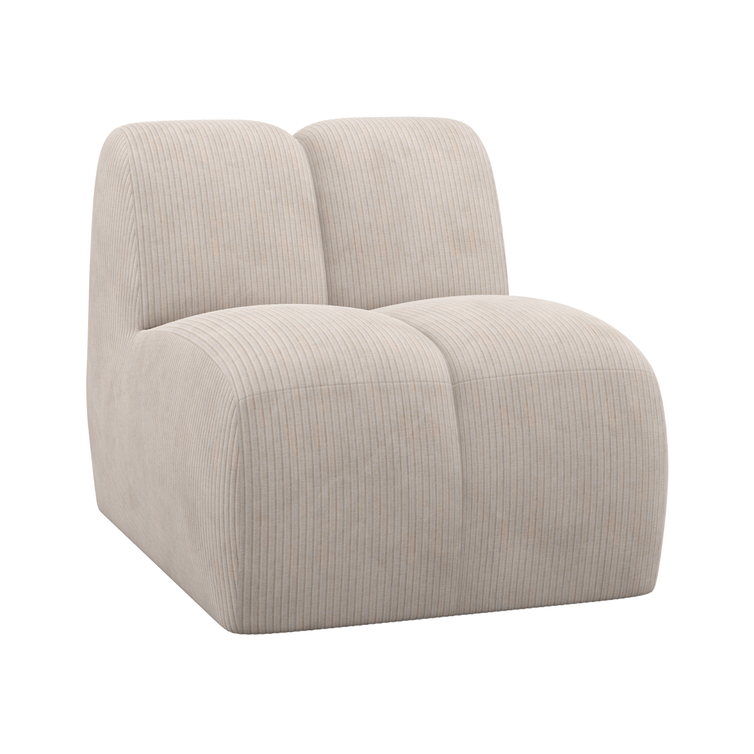 Armchair / MOJO module ecru corduroy