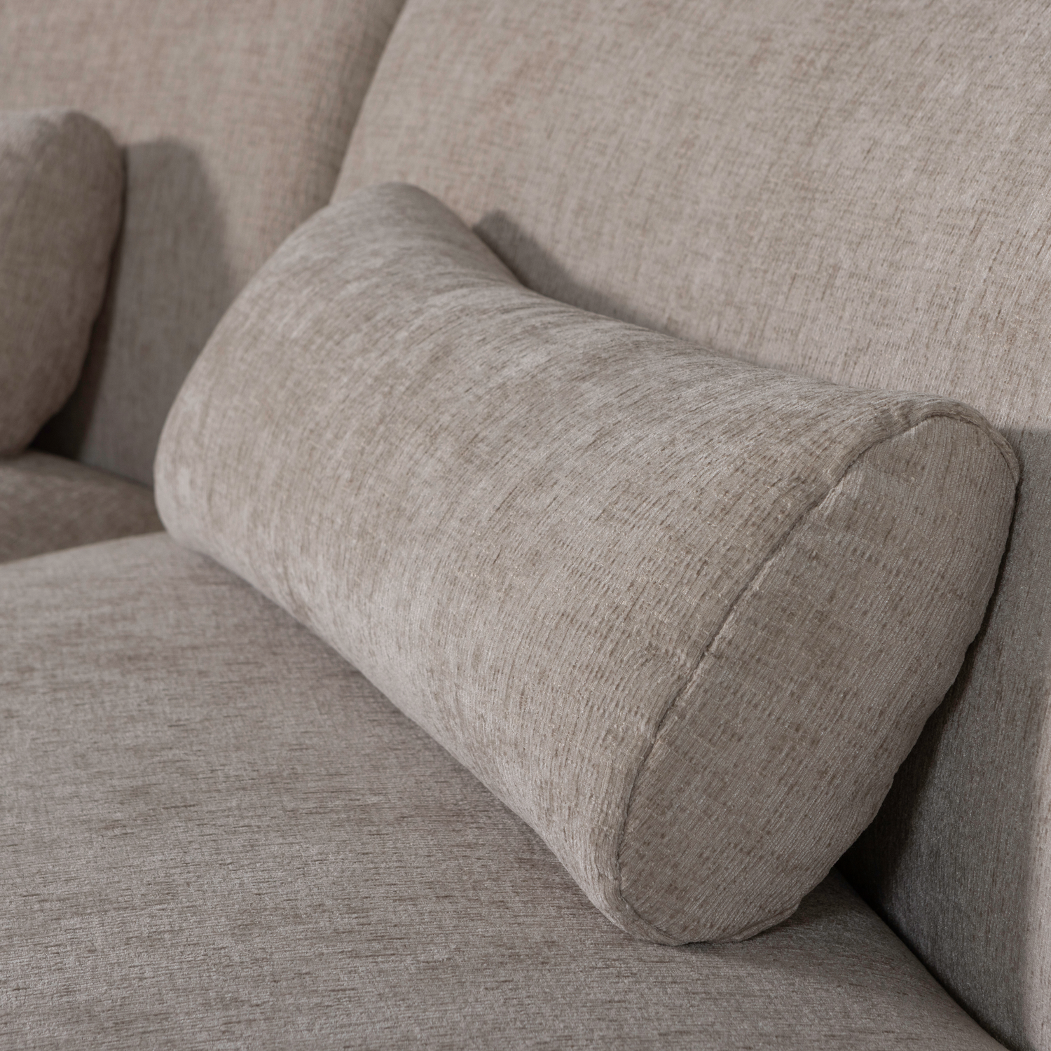 Sofa halfcirkel 4-persoons BATAVIER zandkleurig