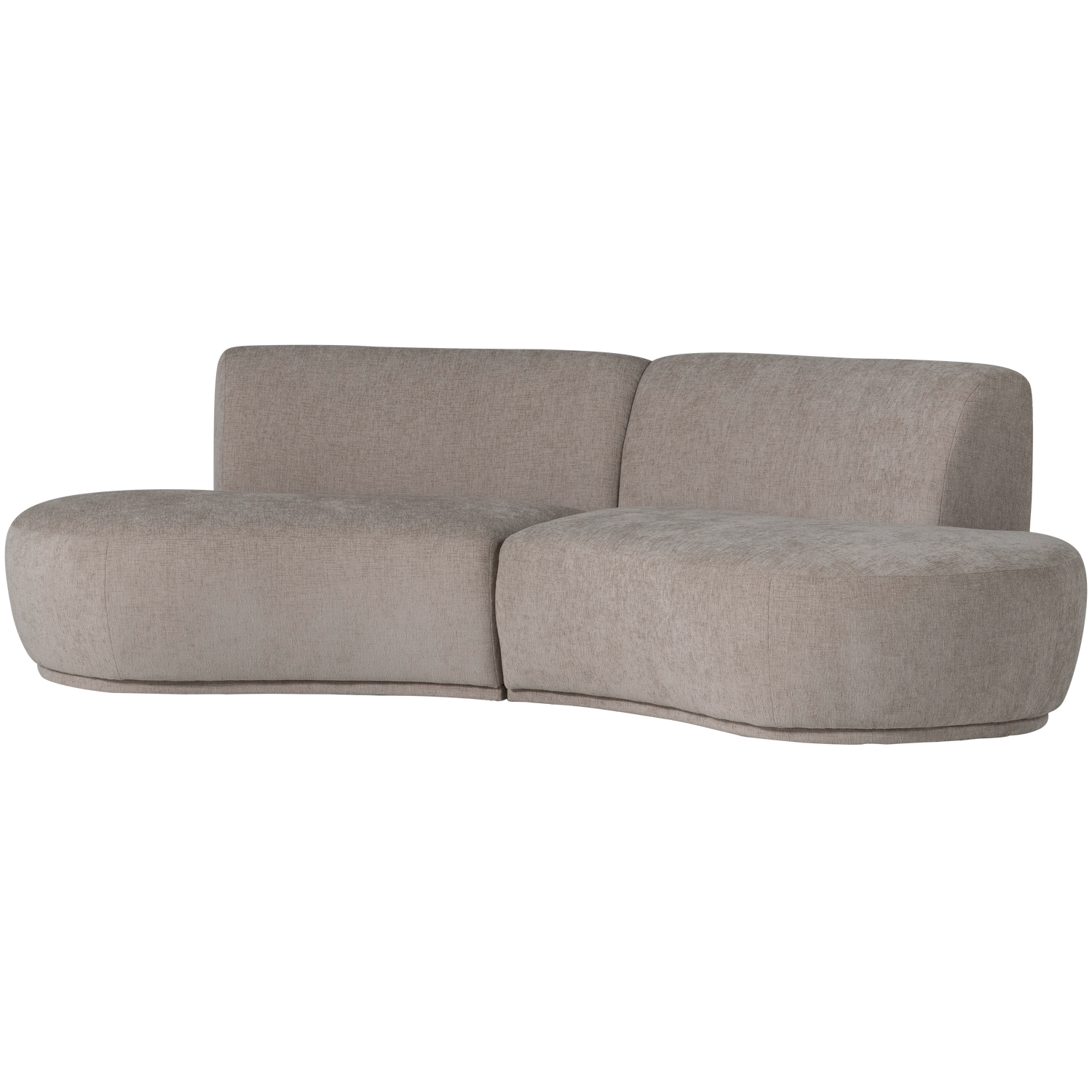 Sofa halfcirkel 4-persoons BATAVIER zandkleurig