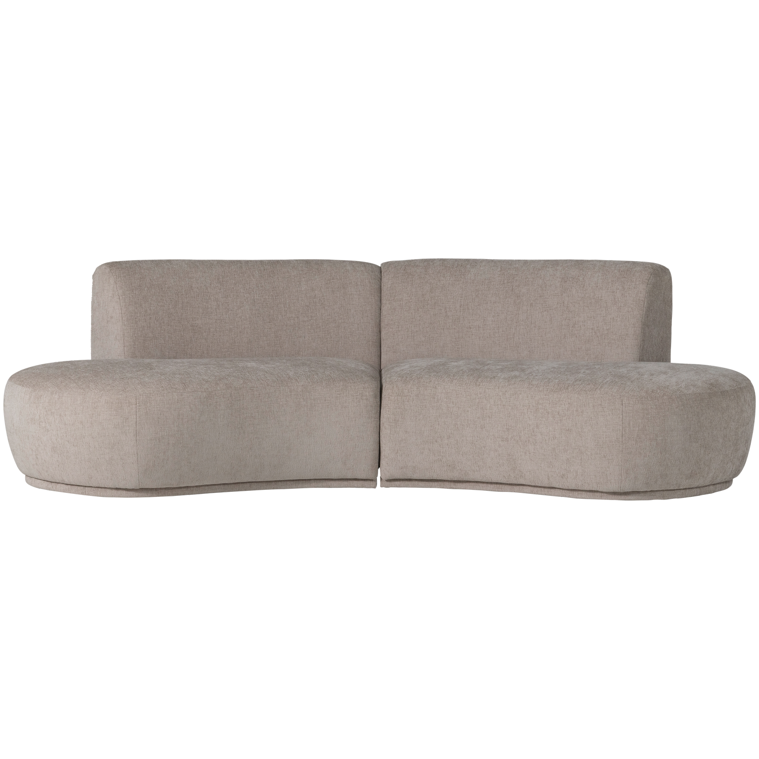 Sofa halfcirkel 4-persoons BATAVIER zandkleurig