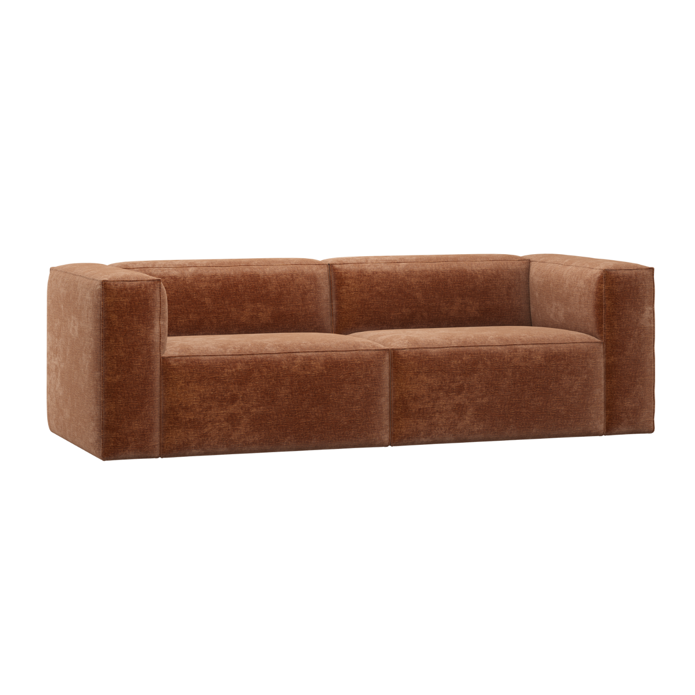 3.5-Seater BEAN Sofa in Brick Chenille