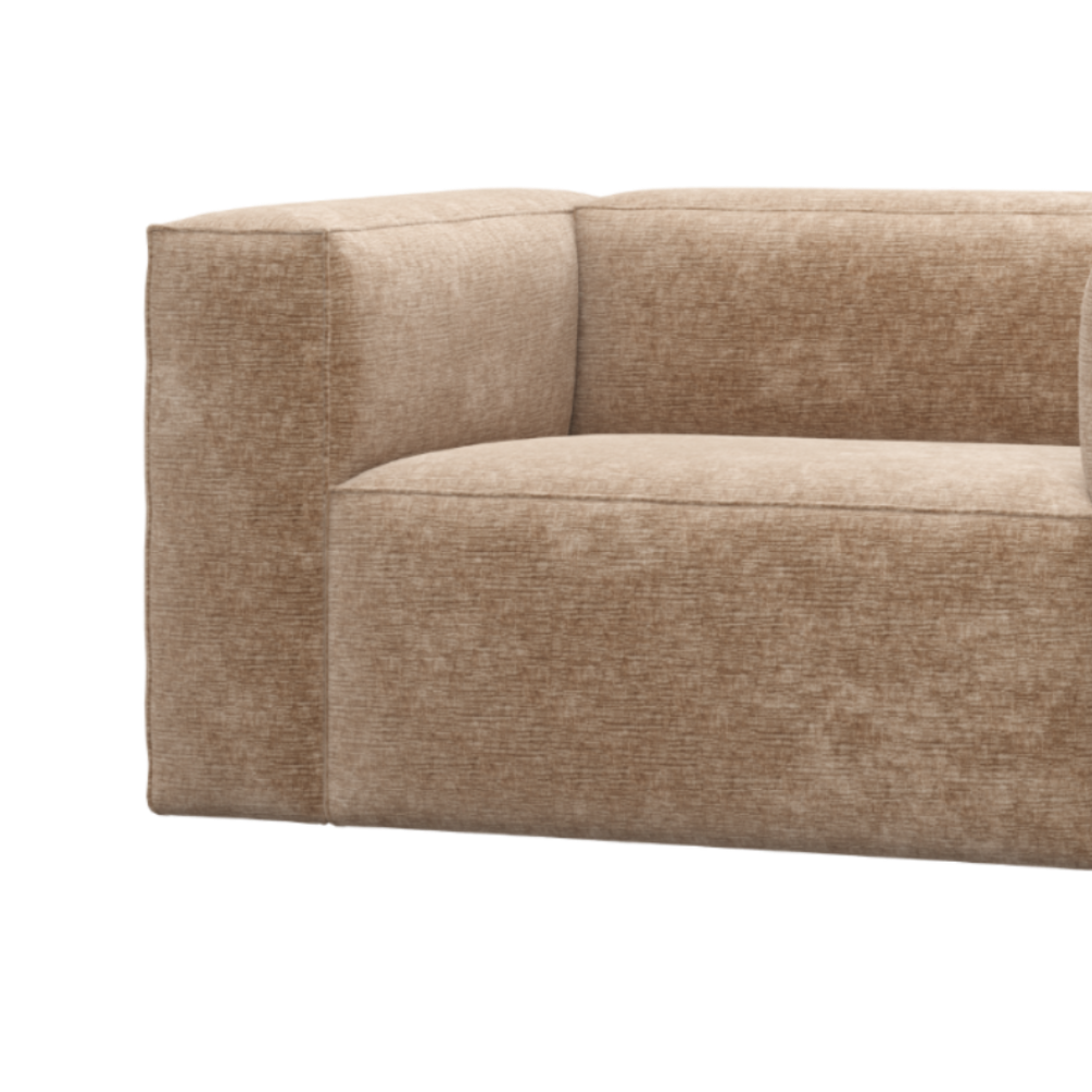 Fauteuil BEAN bladroze chenille