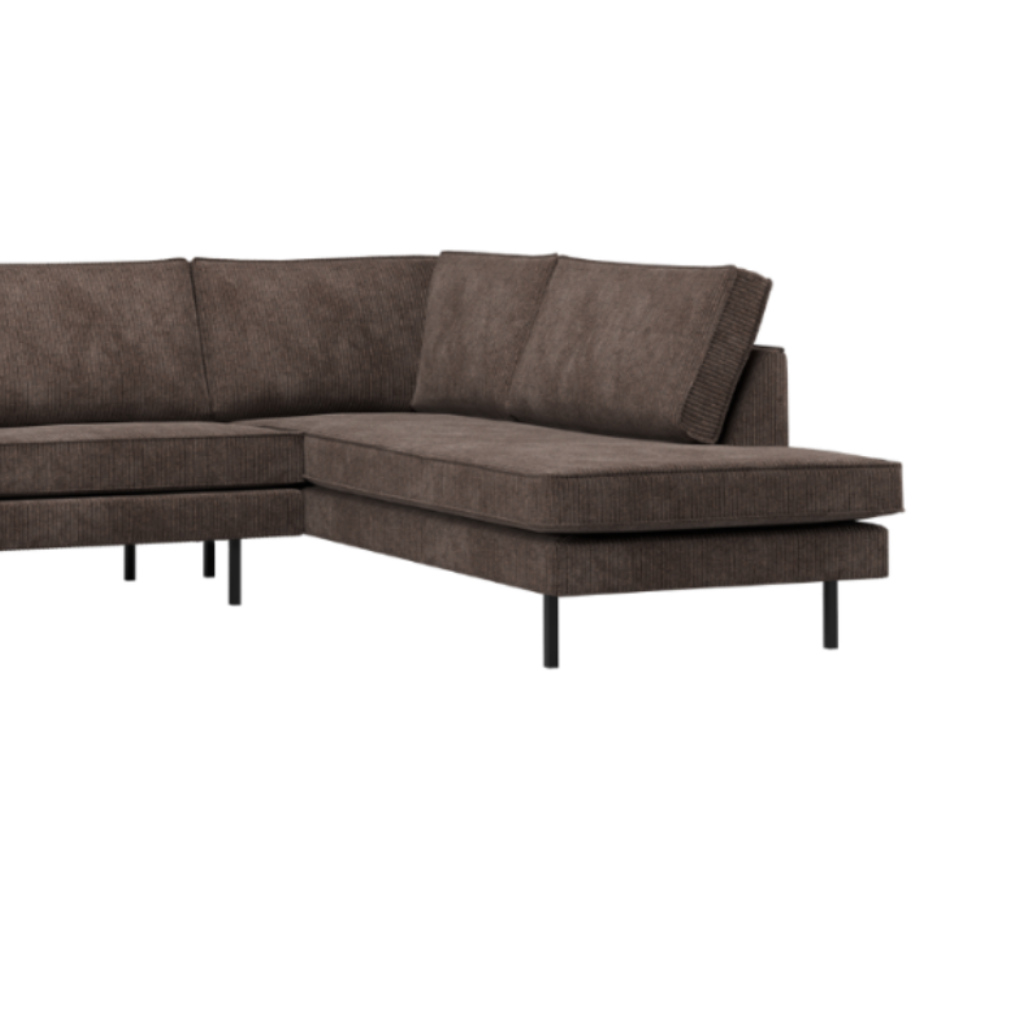 Sofa mit rechter Armlehne RODEO braunes Cord