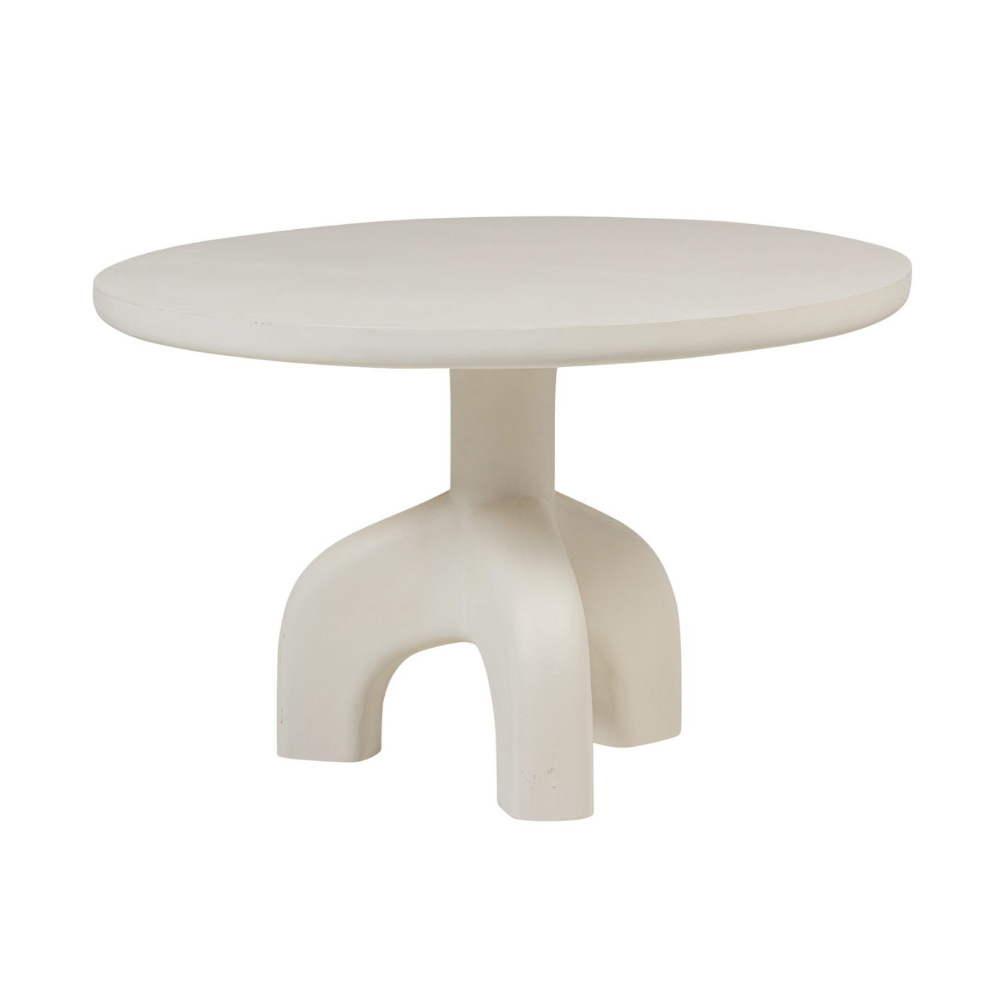 LUNO Cream Round Garden Table