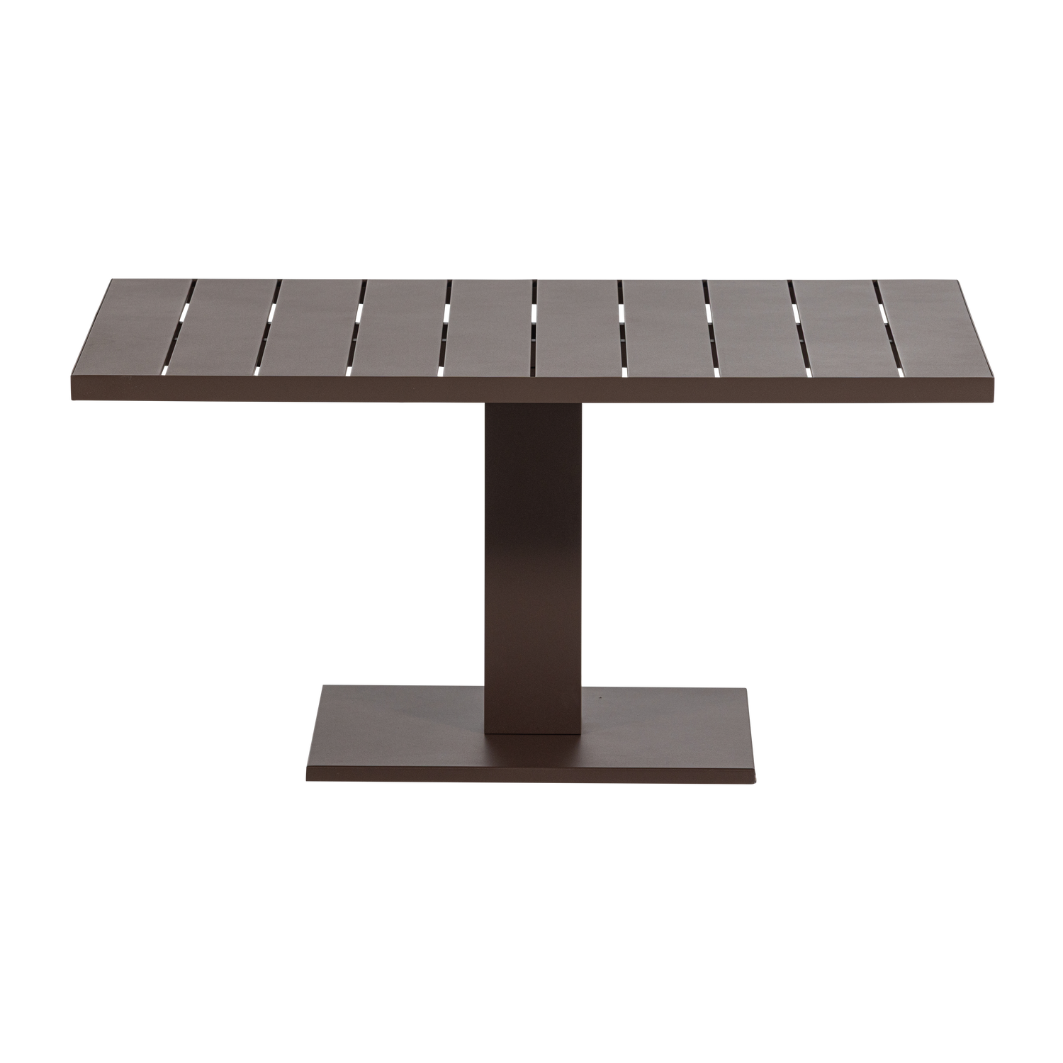 Adjustable Outdoor Table TESSO Brown
