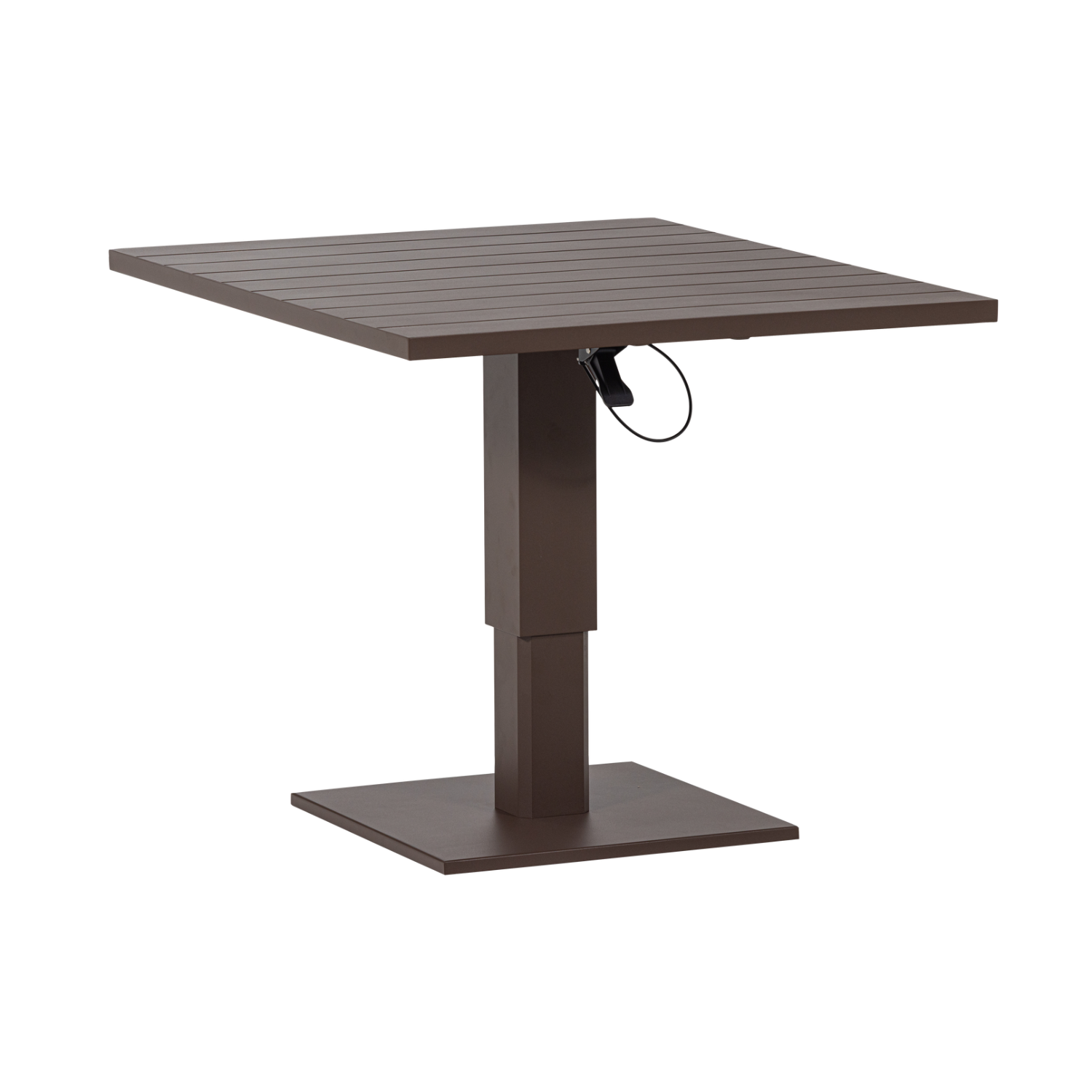 Adjustable Outdoor Table TESSO Brown