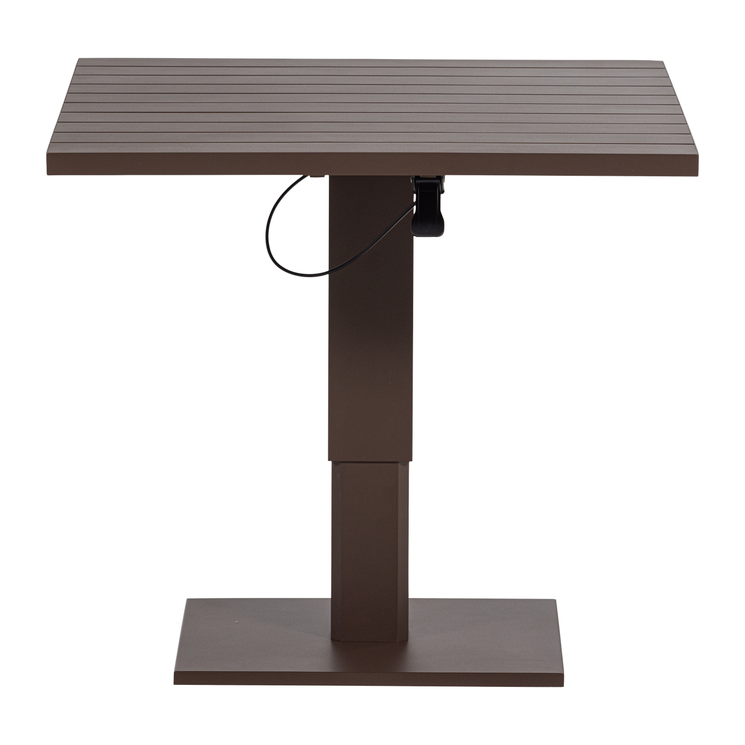 Adjustable Outdoor Table TESSO Brown