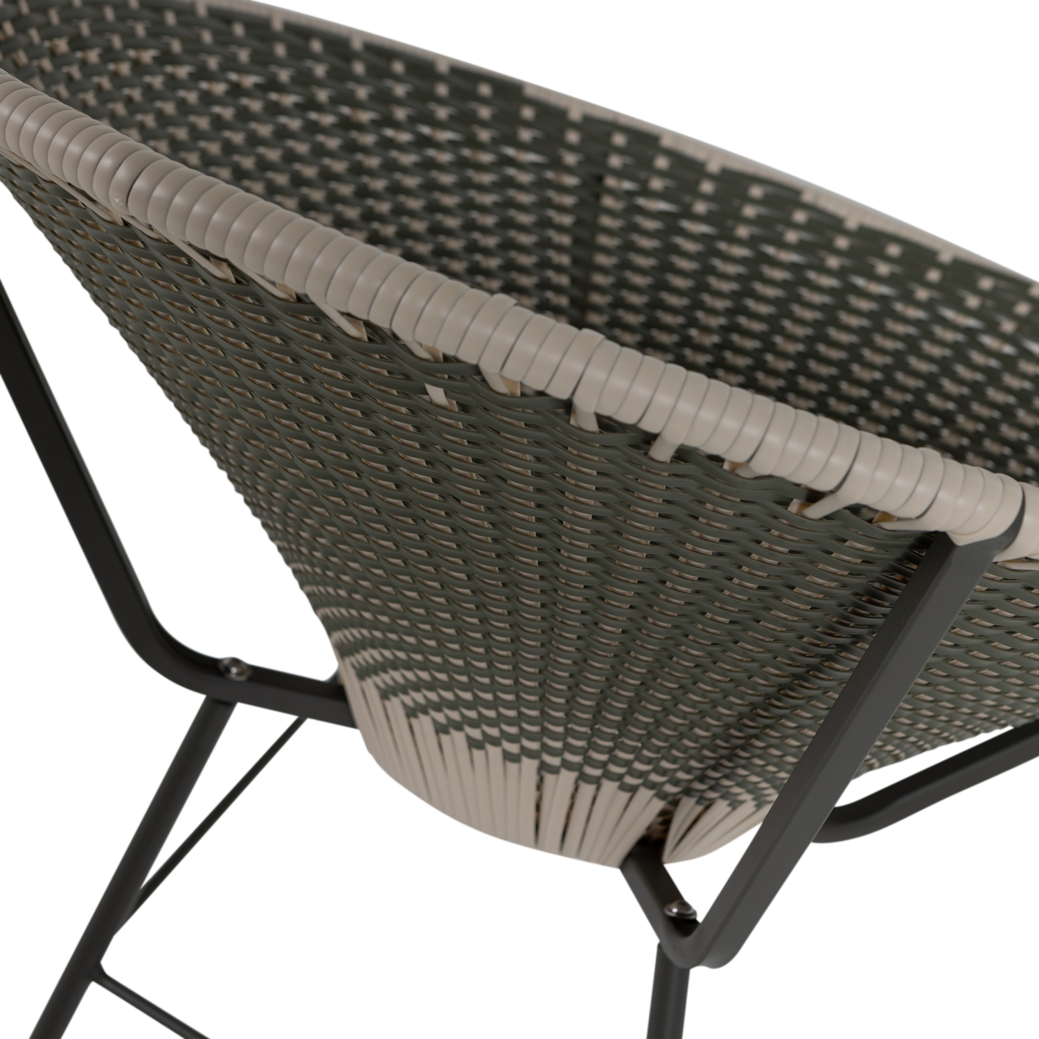 Tuinstoel KAZOUN groen met zwarte basis