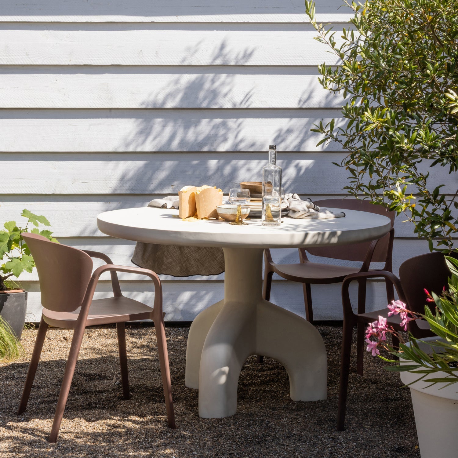 Gartenstuhl BENT lachsfarben