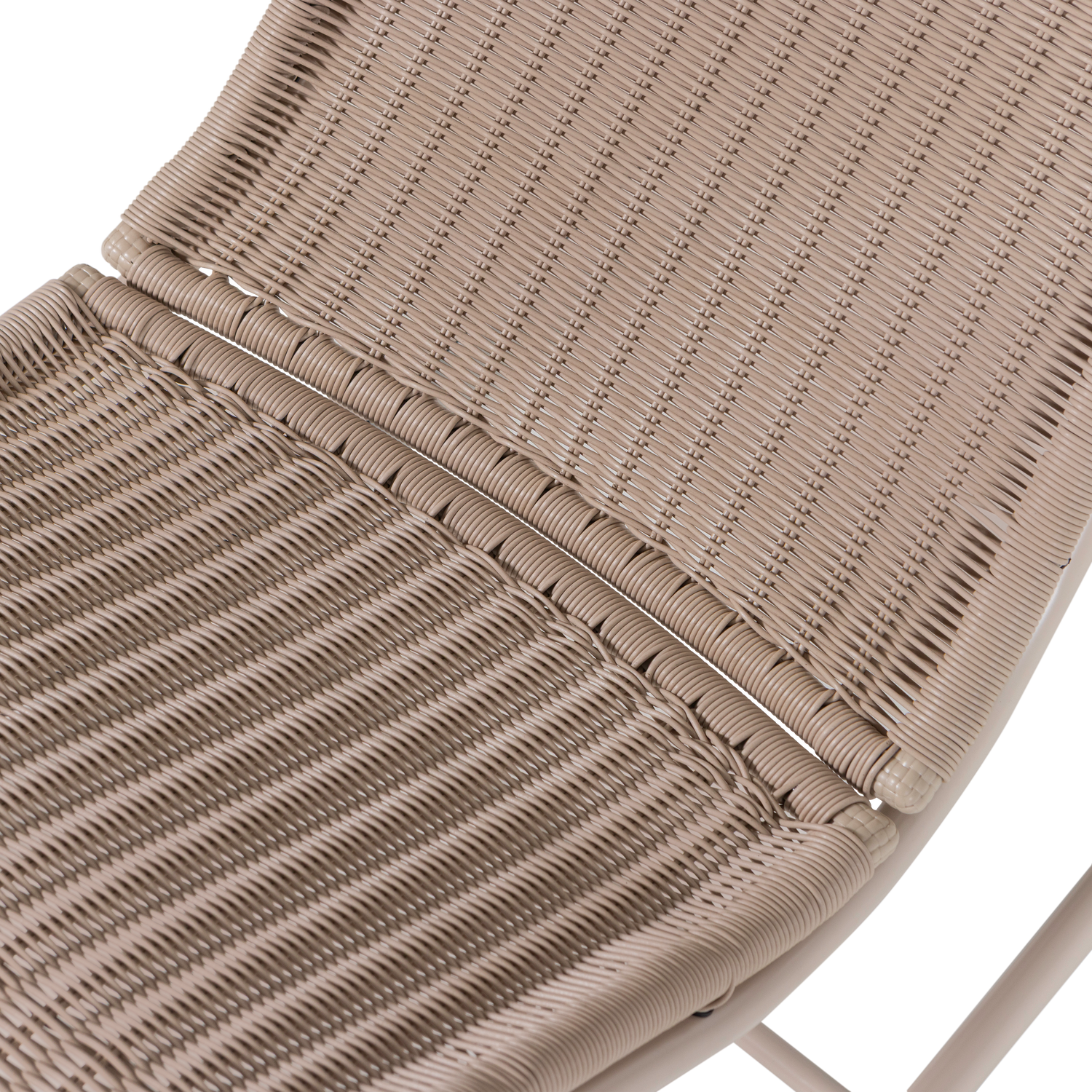 TOM zandkleurige schommelstoel voor in de tuin