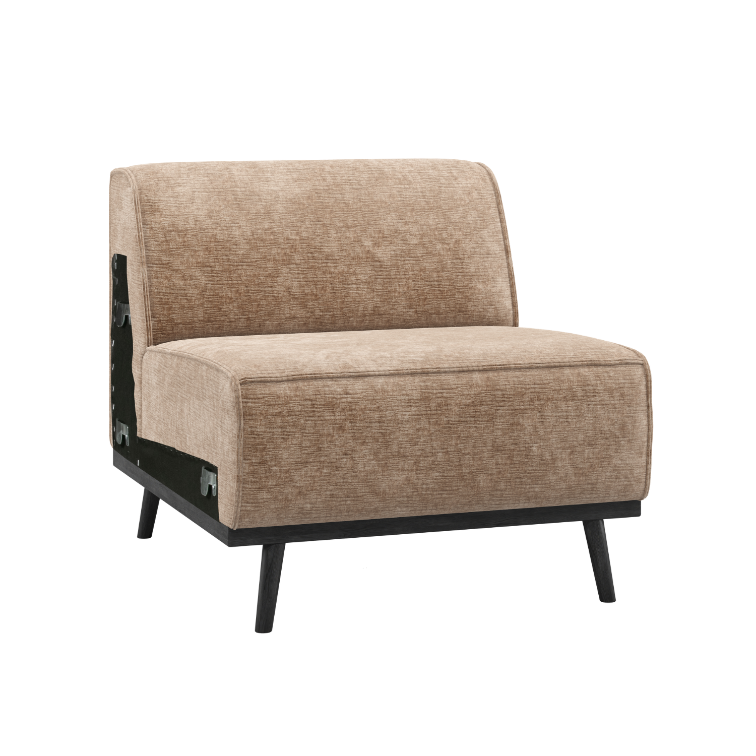 STATEMENT Sofa Module in Dark Beige Chenille