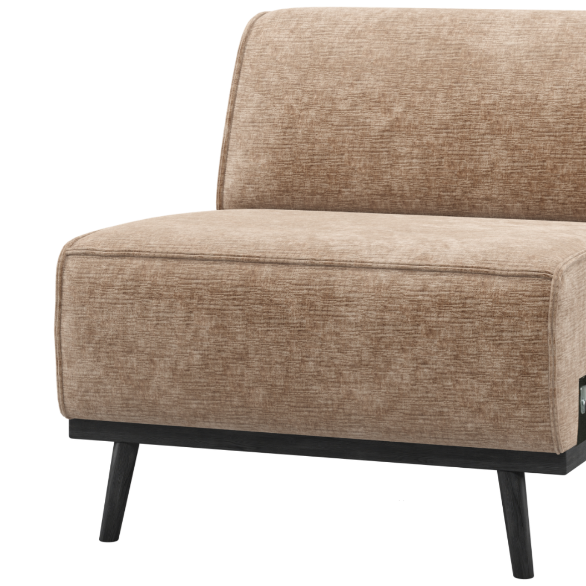STATEMENT Sofa Module in Dark Beige Chenille