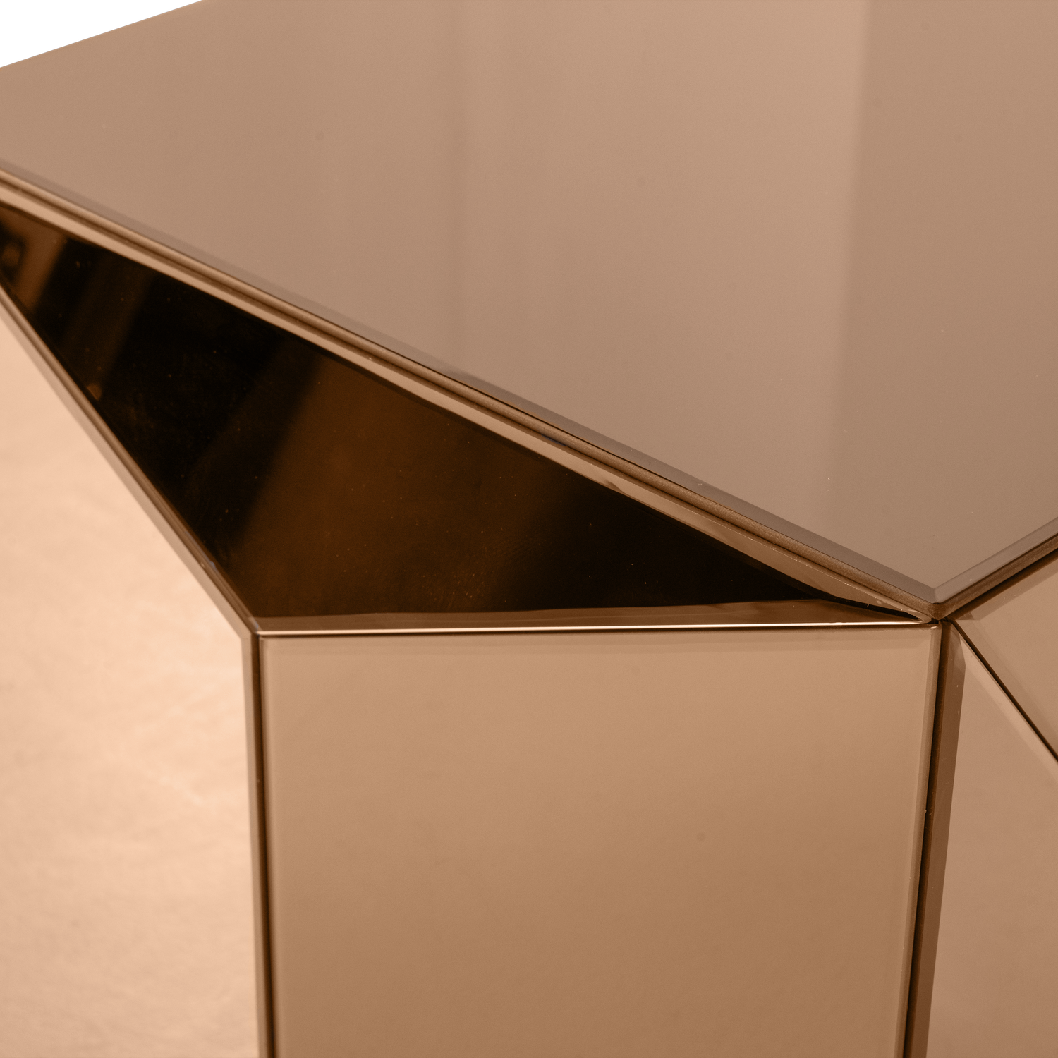 Kaffeetisch GLINTZ braun