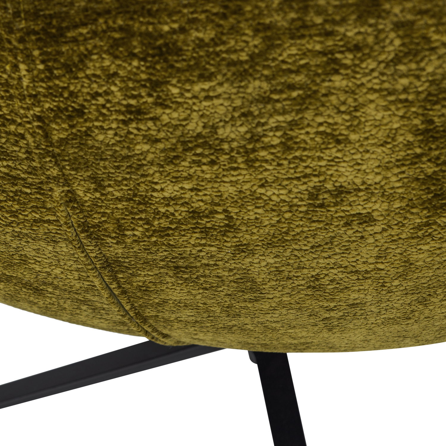 MAUDI Olive Chenille Swivel Armchair