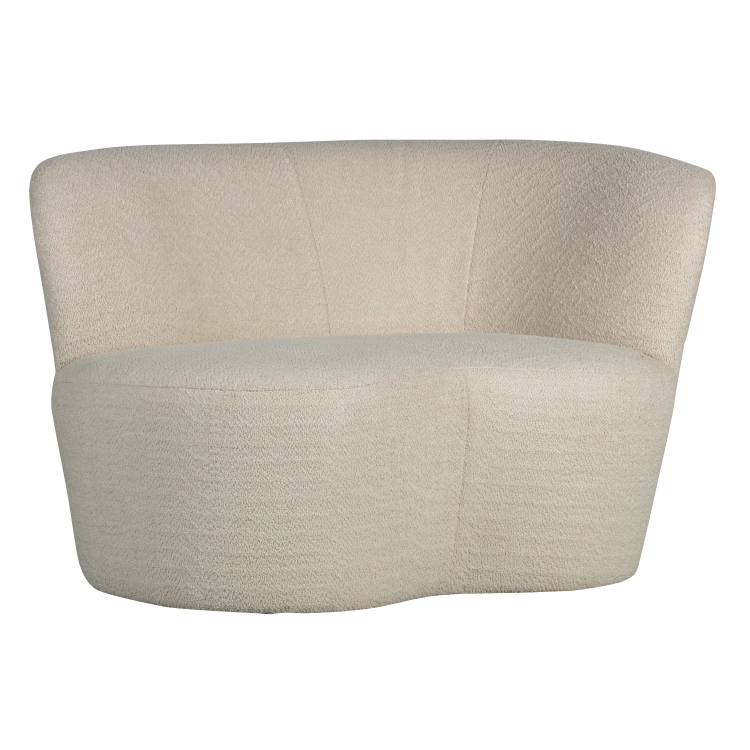 Sofa rechtsseitig STONE creme Boucle