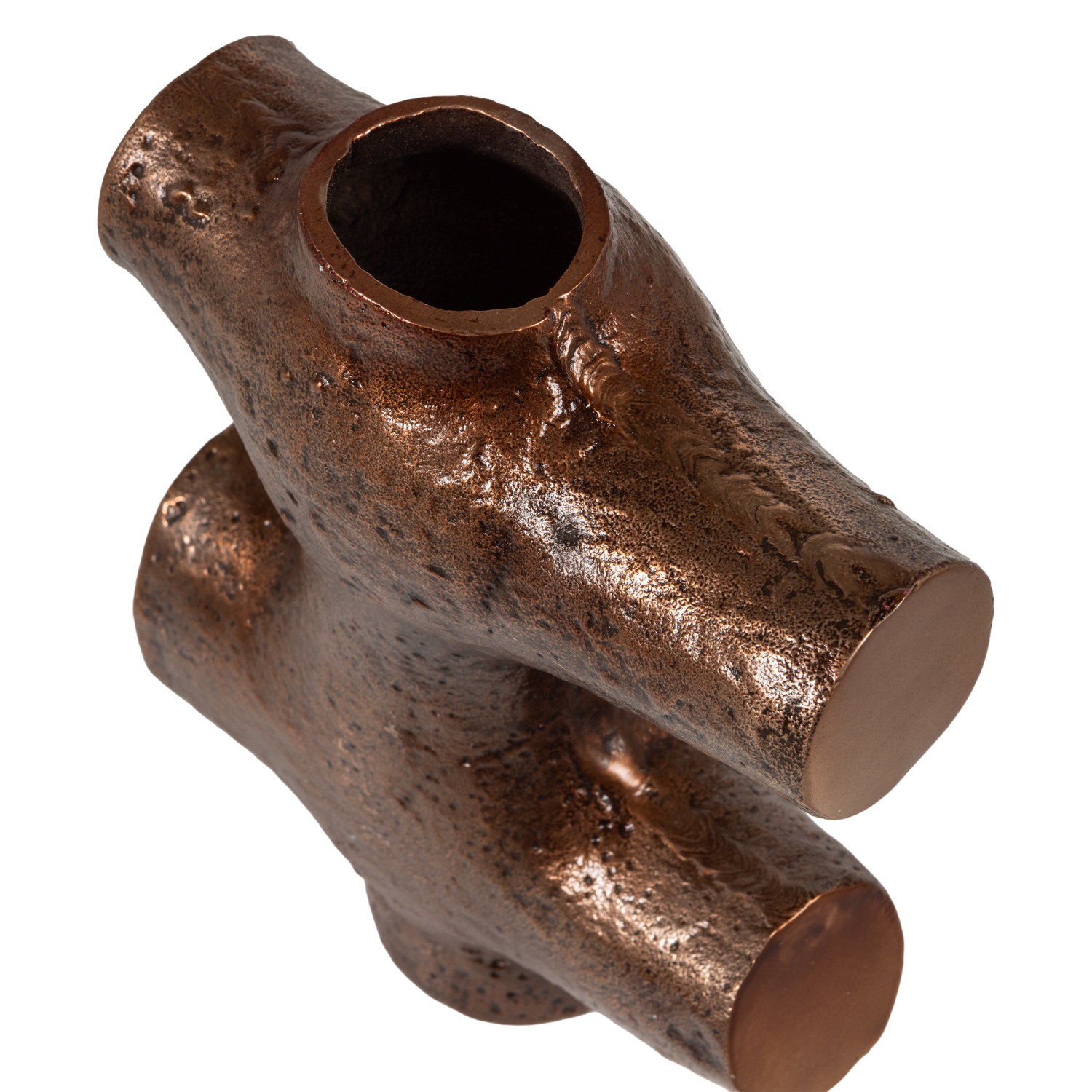 Vase ORIN braunes Aluminium