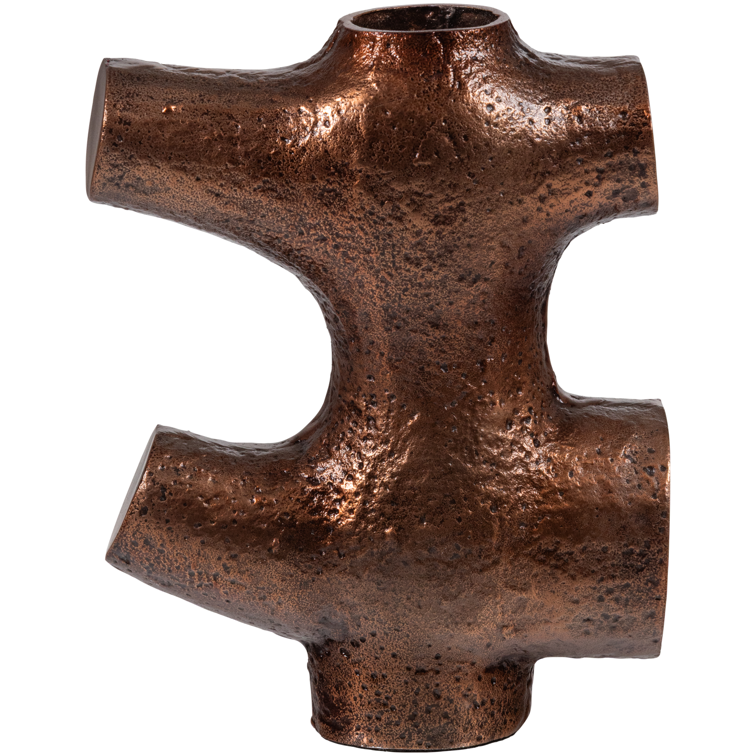 Vase ORIN braunes Aluminium