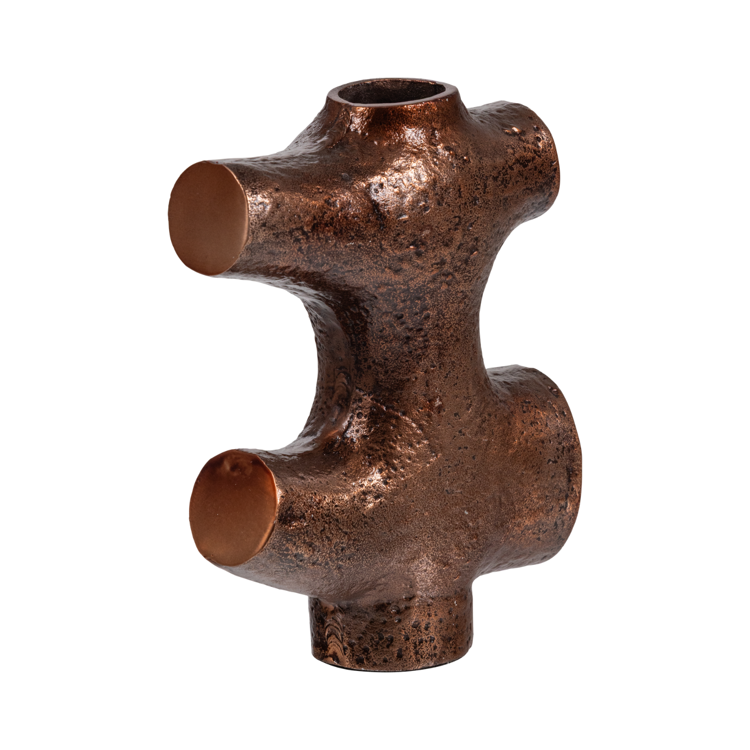 Vase ORIN braunes Aluminium