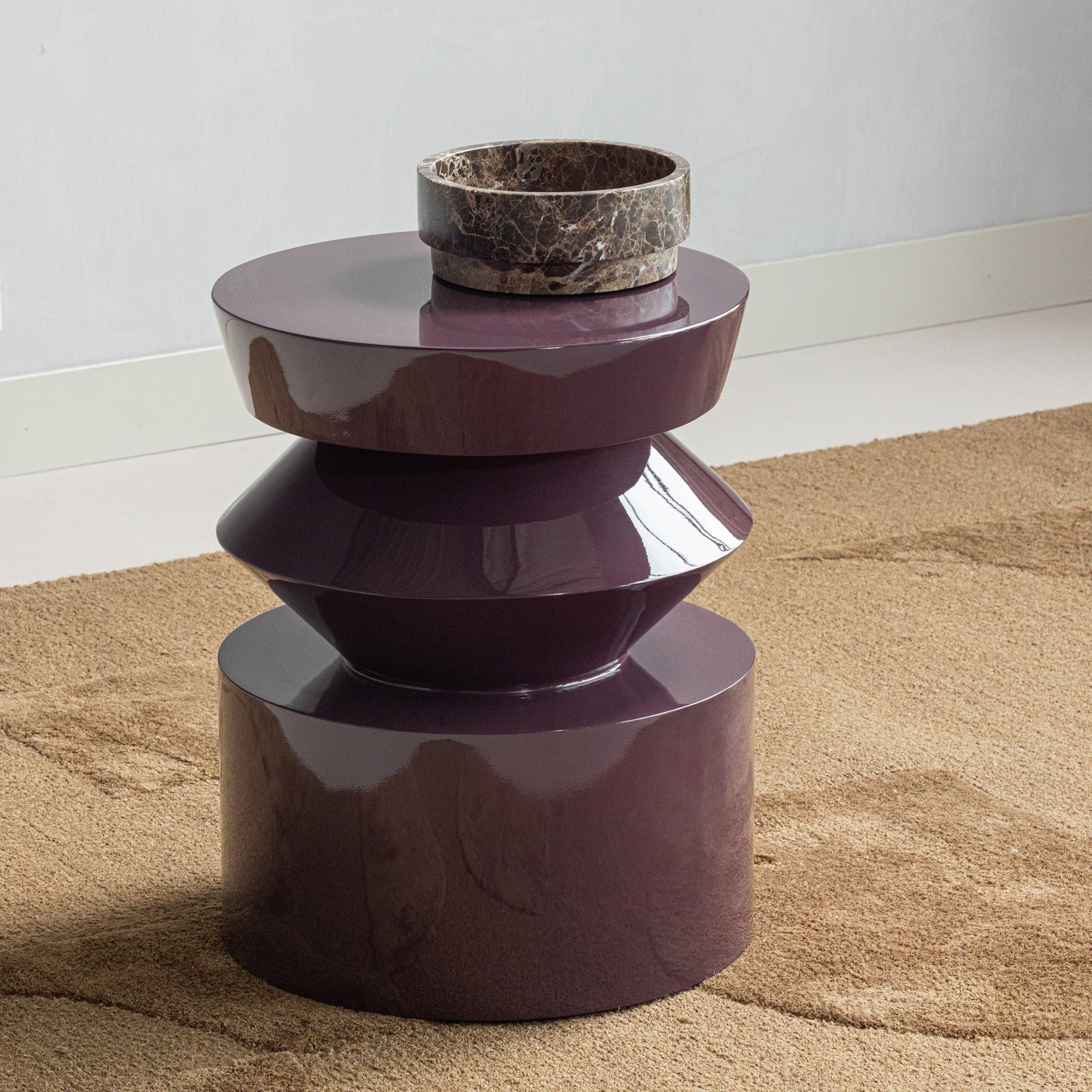 AUREN Purple Side Table